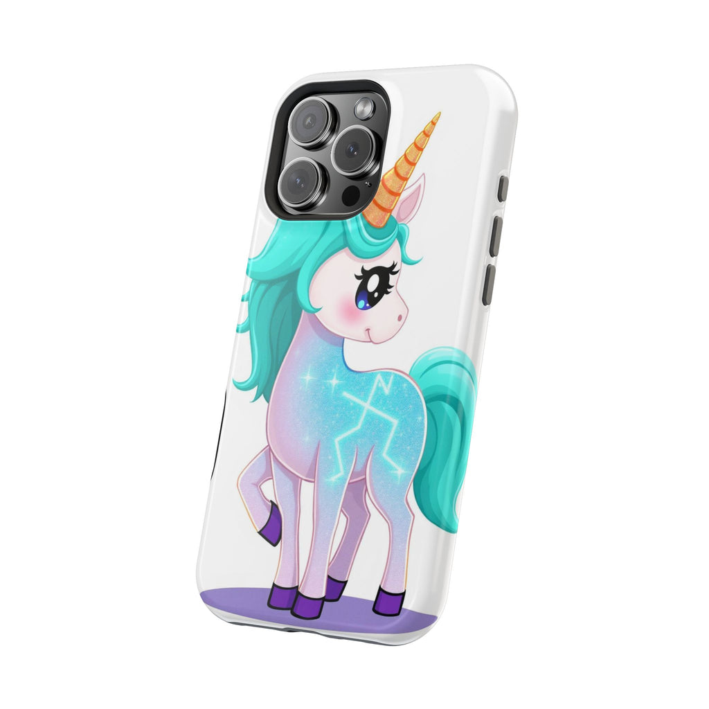 iPhone Turquoise Sparkle Unicorn Kids Fun iPhone Phone Case Gift · iPhone Case