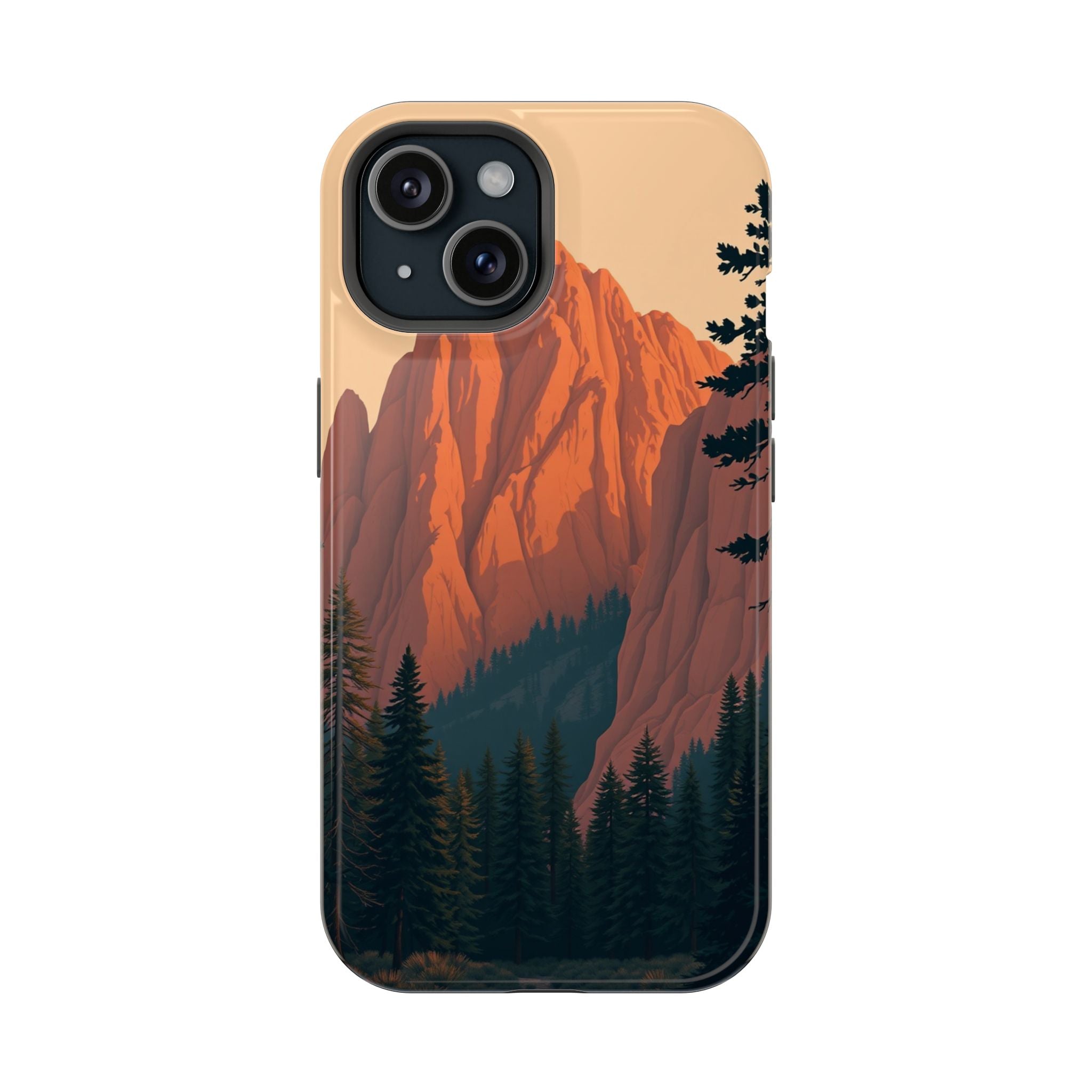 iPhone Serene Pine Ridge Design 18 Bold Modern Everyday Snap Case · iPhone Case