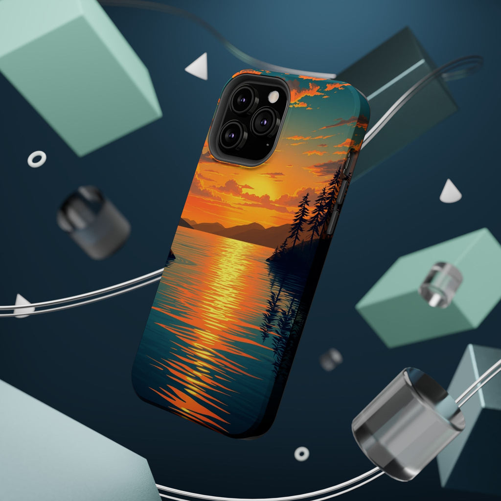 iPhone Earthy Lake at Twilight Design Slim Everyday iPhone 14 Designer · iPhone