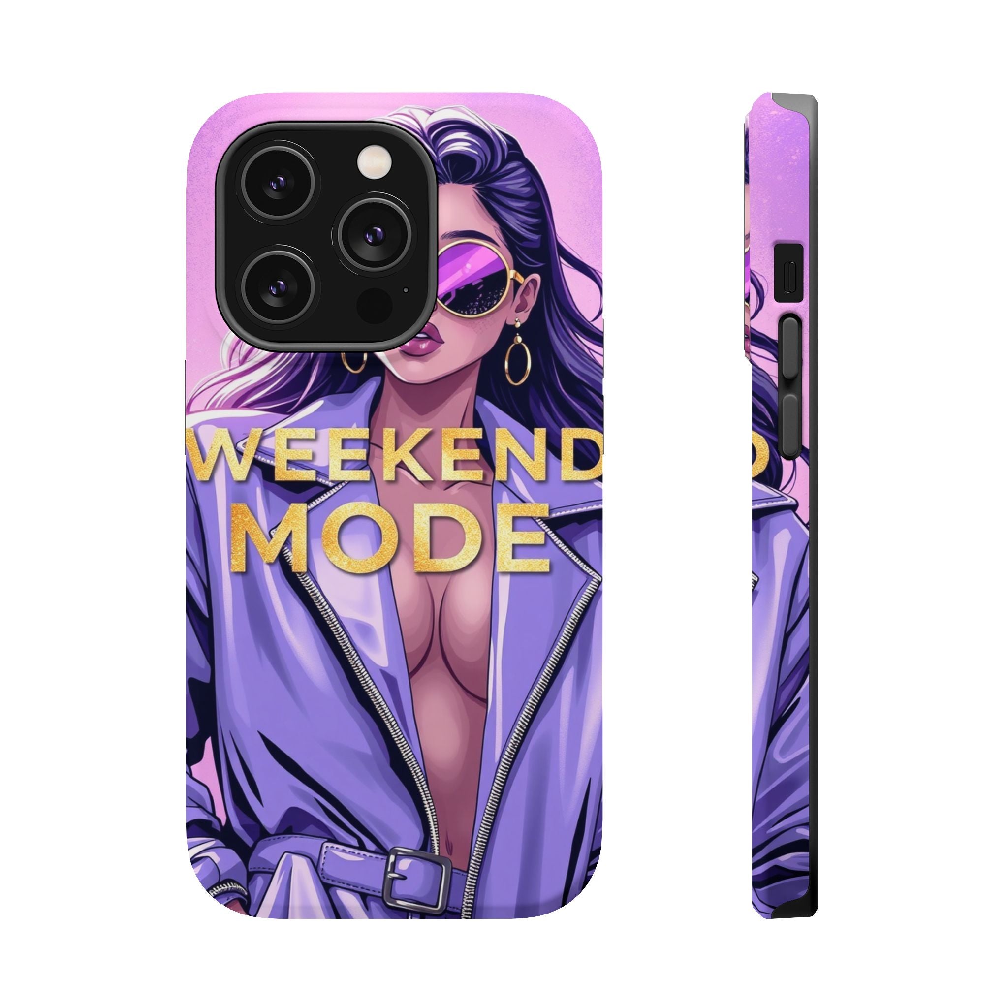 iPhone Lavender And Pearl Weekend Mode On Slim Everyday Designer Case · iPhone C
