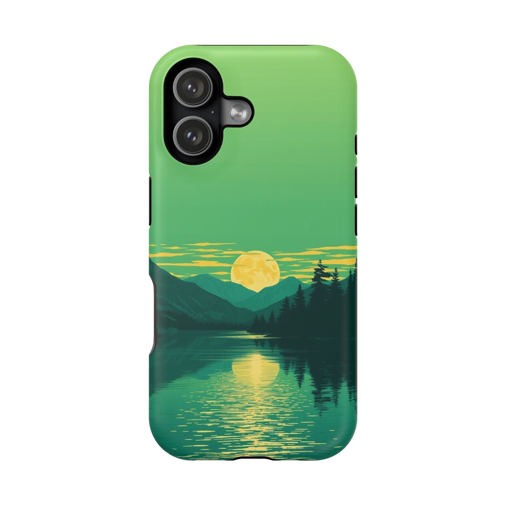 iPhone Lake at Twilight Risograph Print Slim Everyday iPhone Designer · iPhone C