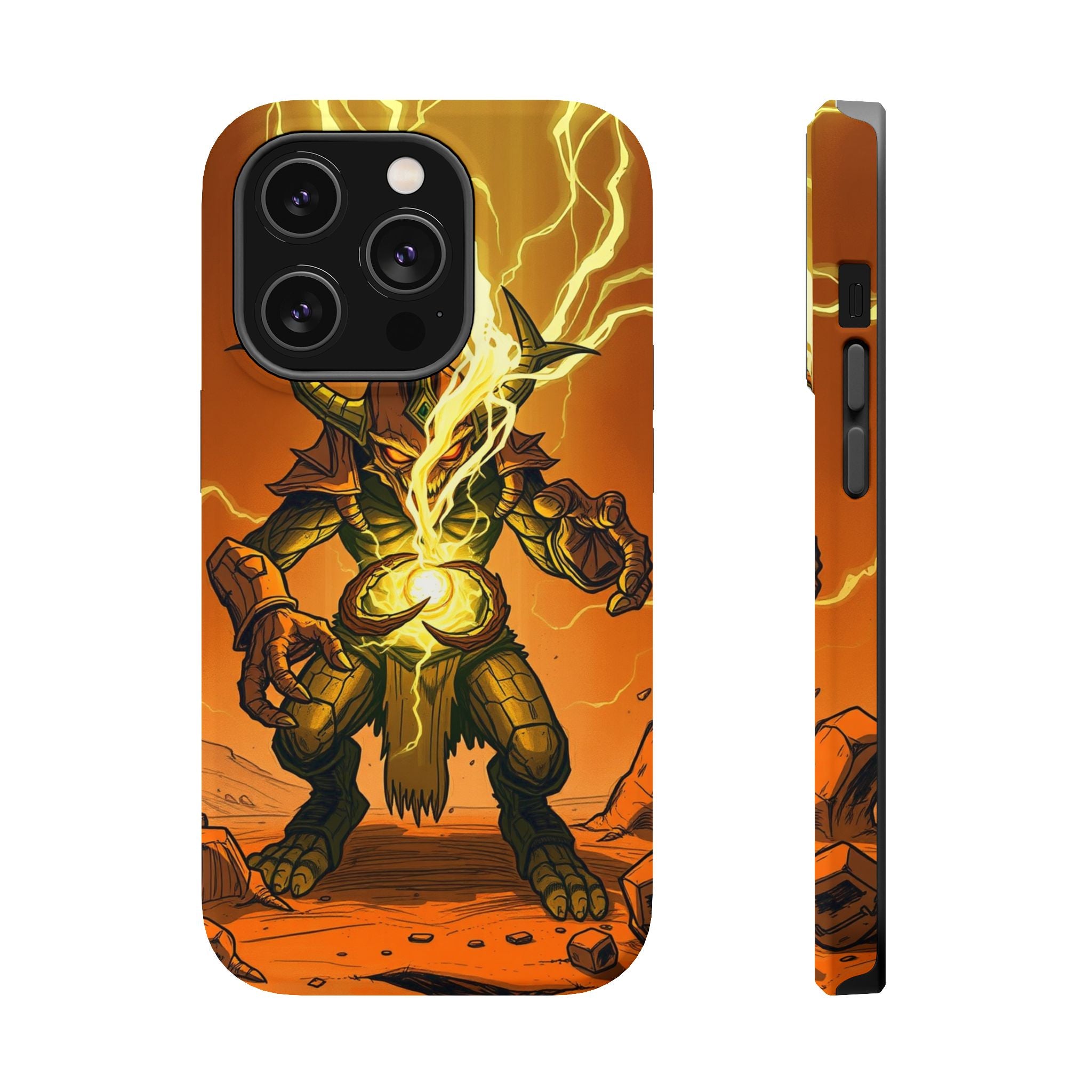 iPhone Burnt Orange And Sand Chaos Goblin Energy Clean Minimal Snap Case · iPhon