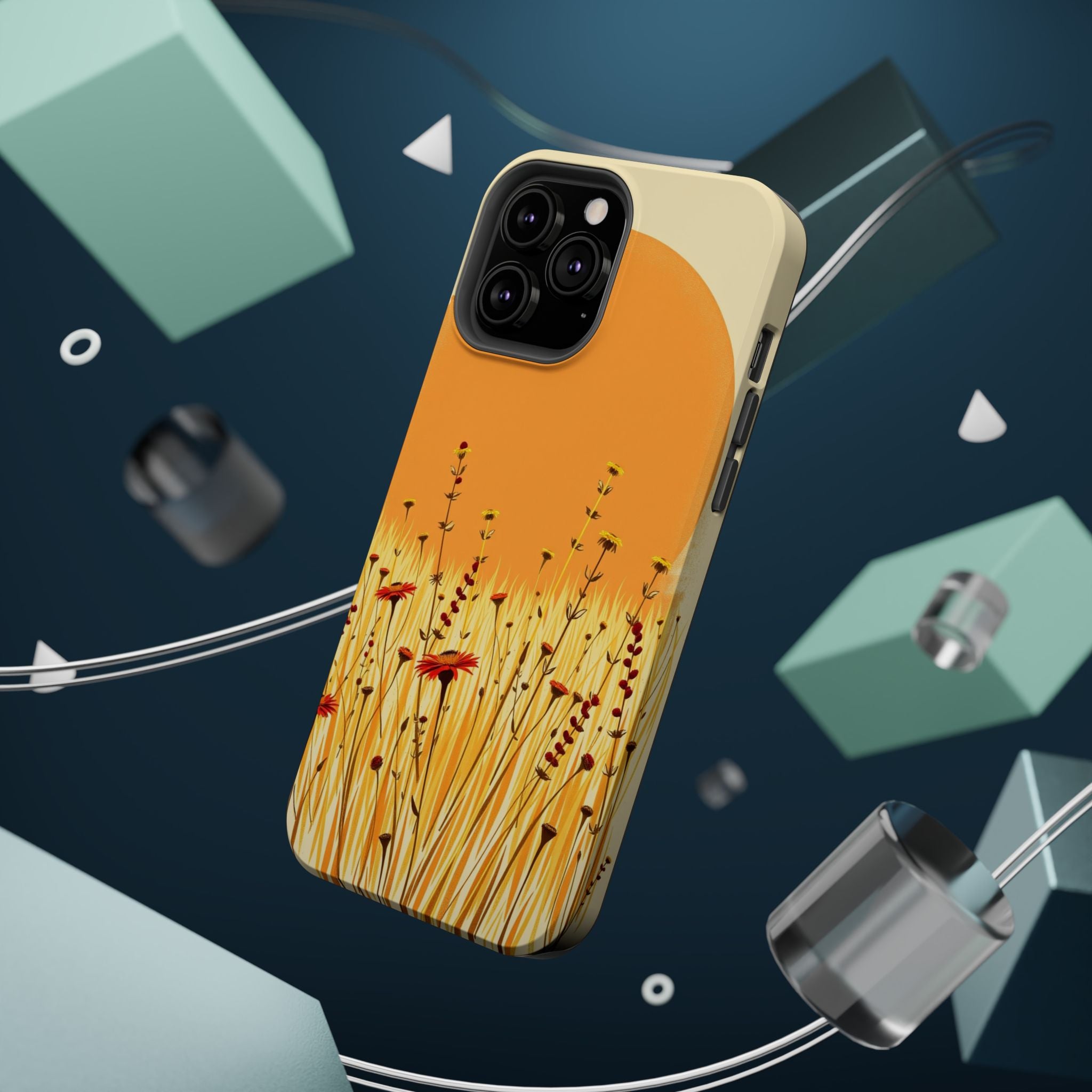 iPhone Wildflower Field Electric Art Slim Everyday Designer Case · iPhone Case