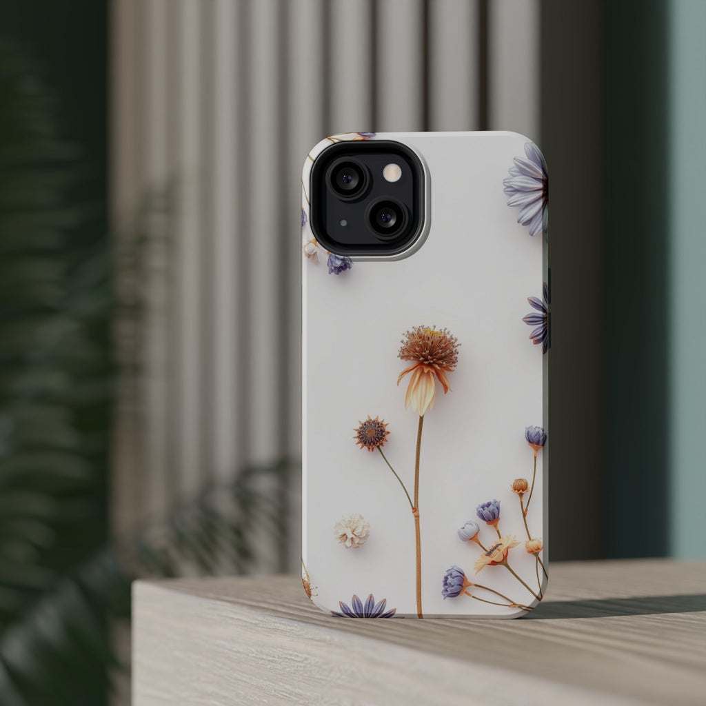 iPhone Dried Flower Flat Lay Bold Art Slim Everyday Designer Case · iPhone Case