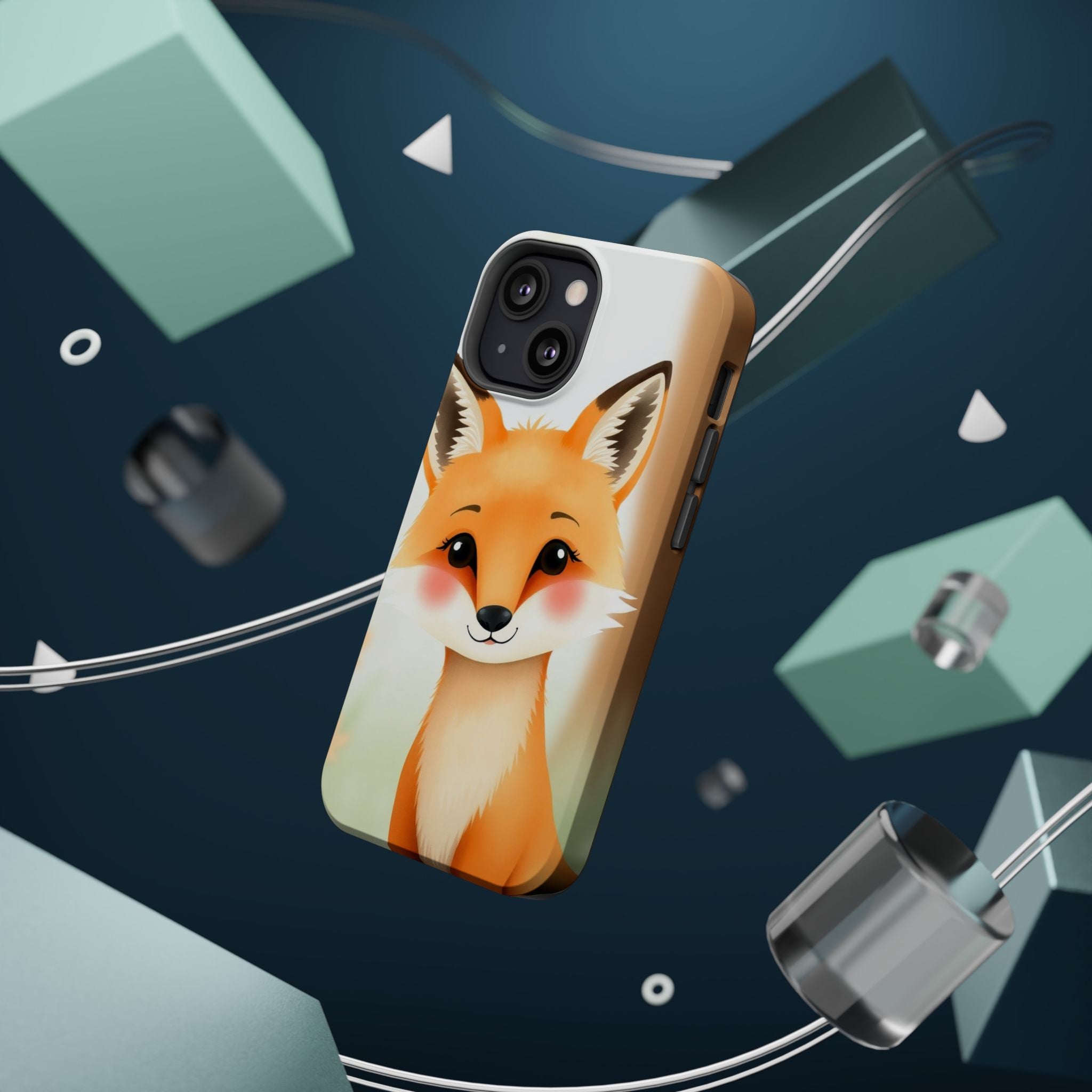 iPhone Watercolor Fox Portrait Kids Fun iPhone Phone Case Gift Slim · iPhone Cas