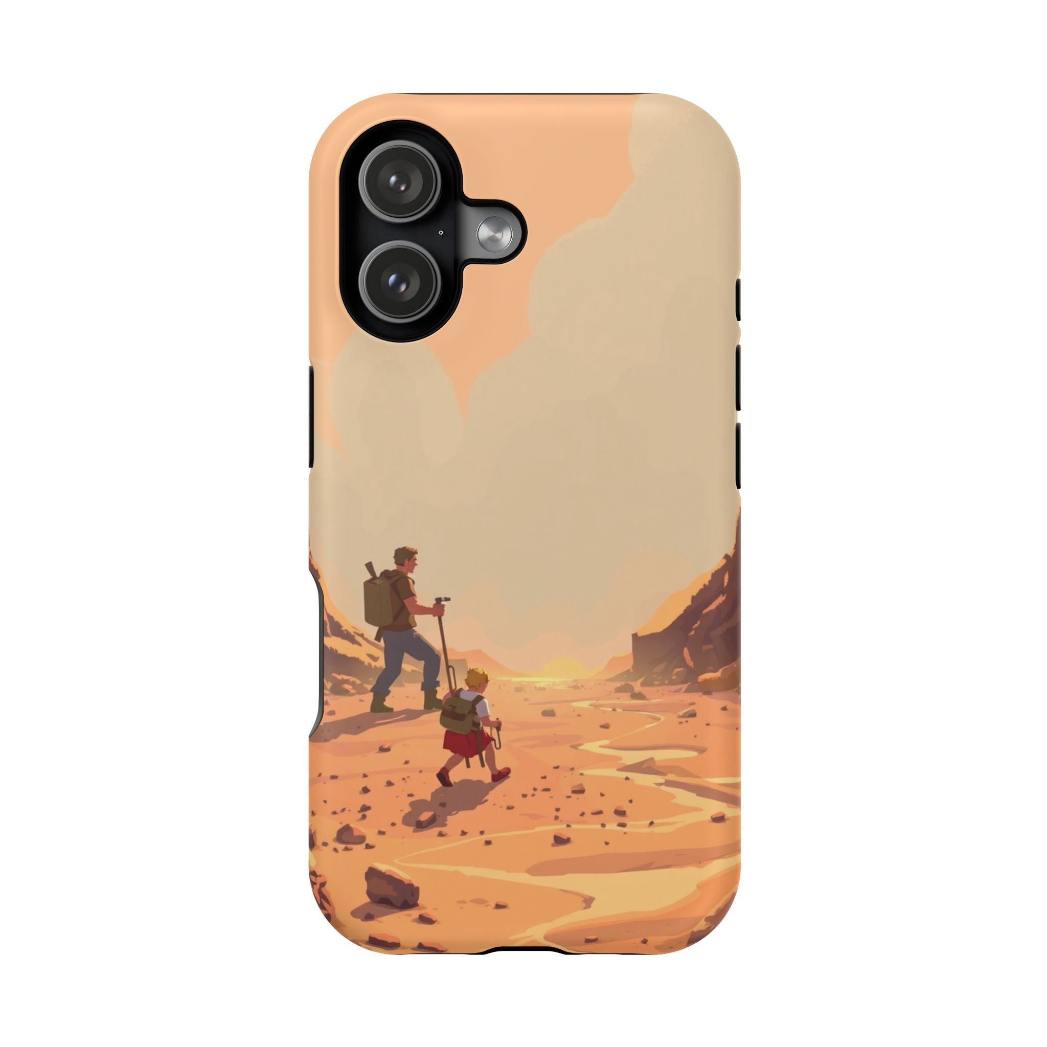 iPhone Burnt Orange And Sand Barely Surviving Slim Everyday Designer Case · iPho