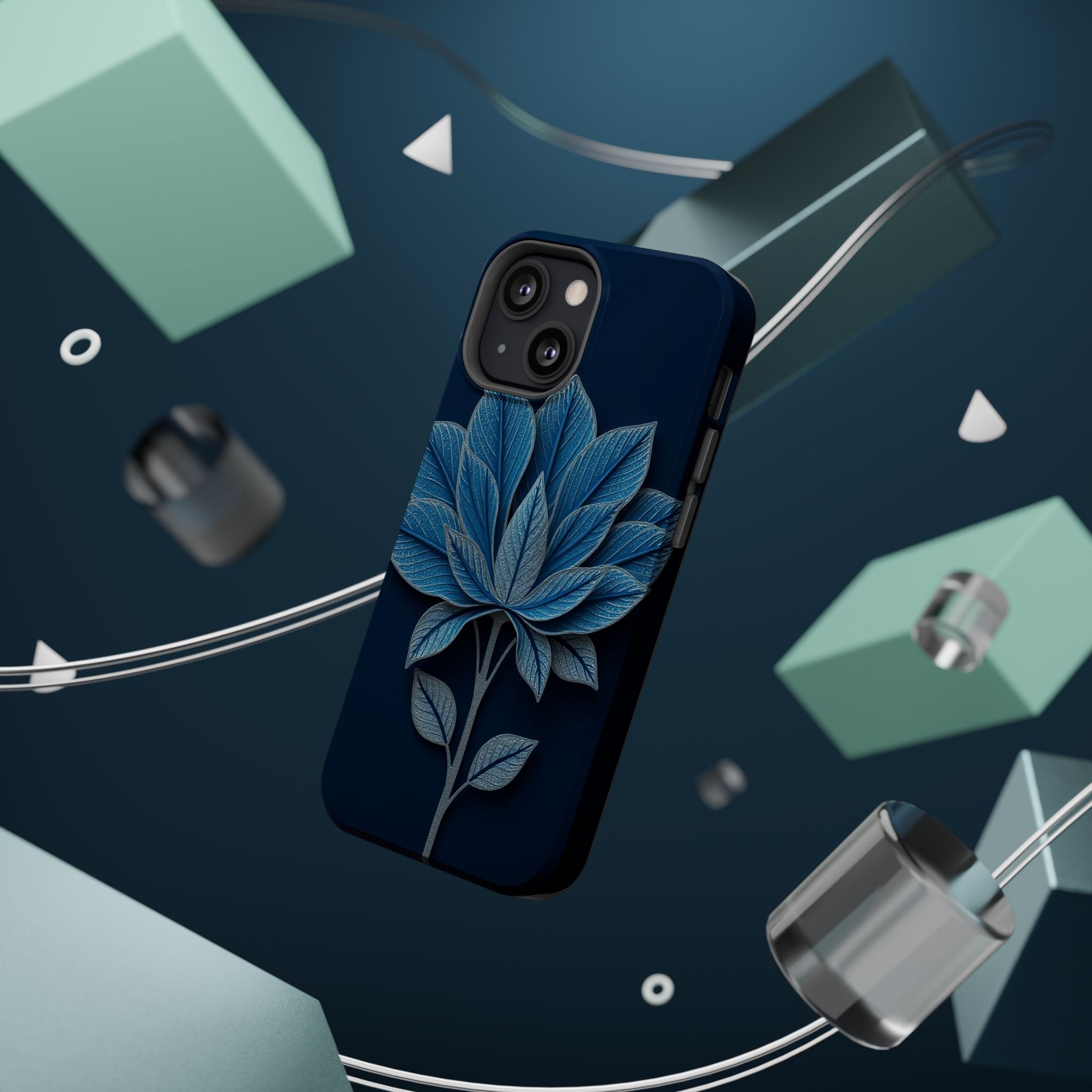 iPhone Night Bloomer Paper Cut Art Bold Modern Everyday Snap Case · iPhone Case