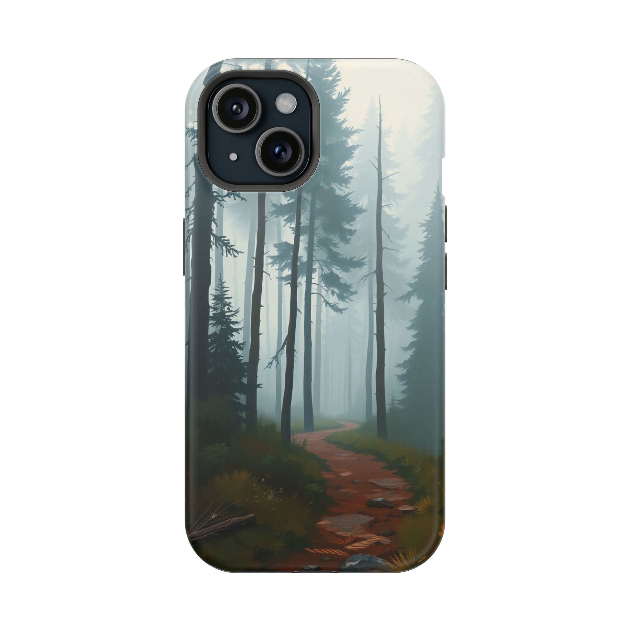 iPhone Serene Misty Forest Path Design Slim Everyday Designer Case · iPhone Case