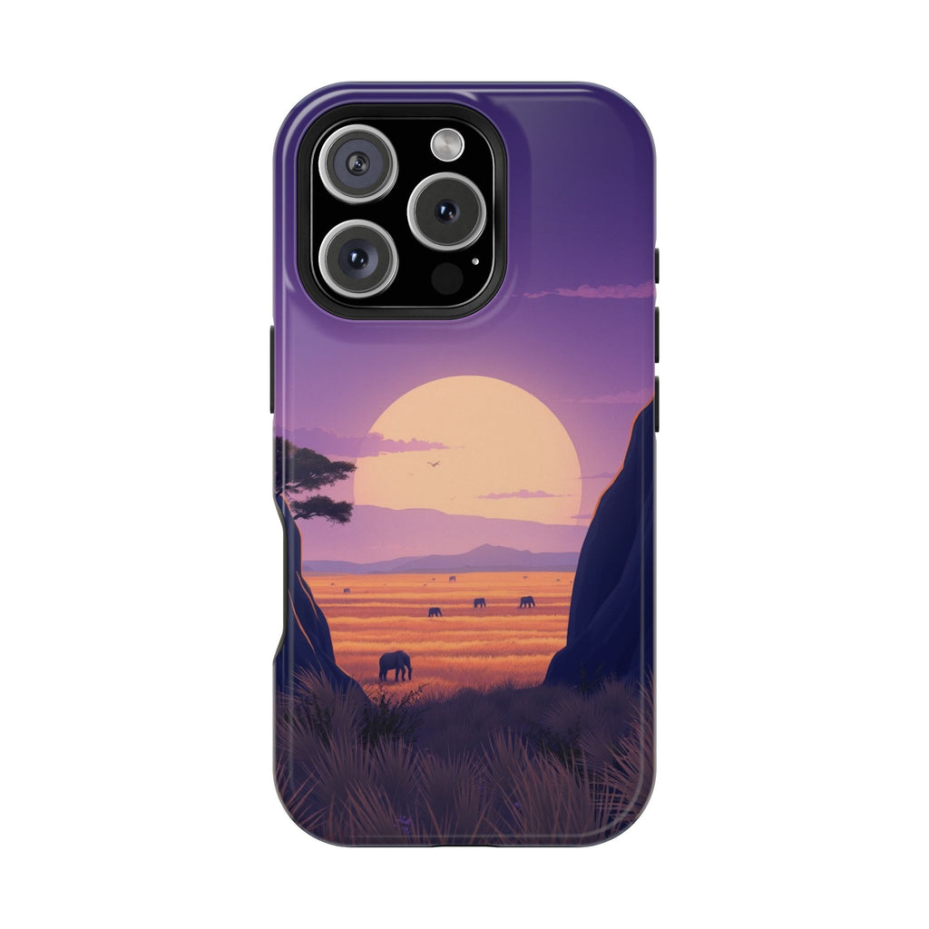 iPhone Lavender And Pearl Savanna Horizon Slim iPhone 18 Everyday · iPhone Case