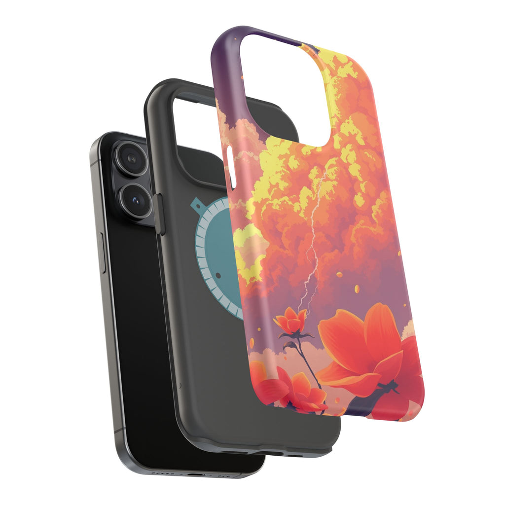 iPhone Sunset Amber And Peach Petal Storm Slim iPhone Everyday Designer · iPhone