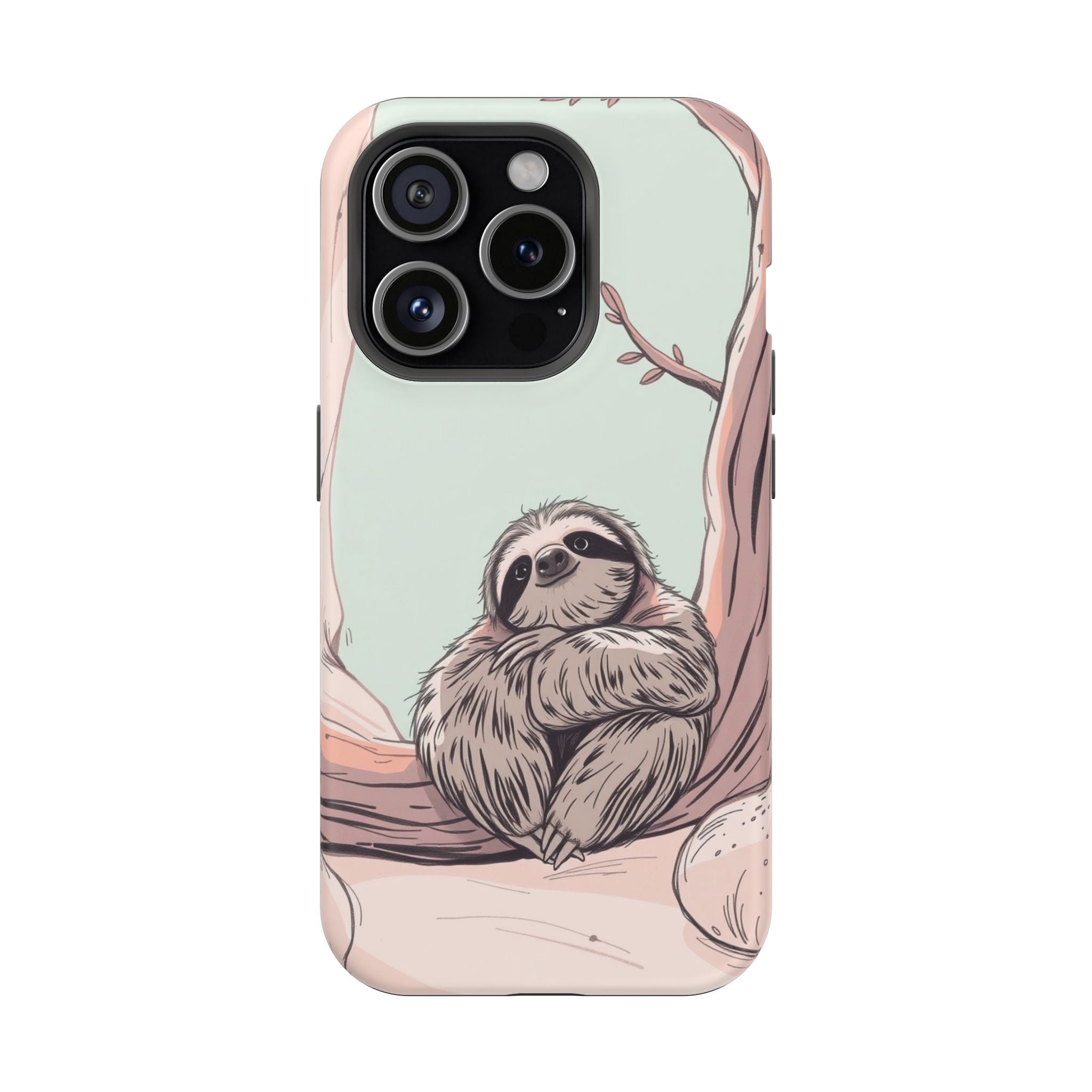 iPhone Cozy Sloth Mode Hand-Drawn Sketch Slim Everyday Designer Case · iPhone Ca