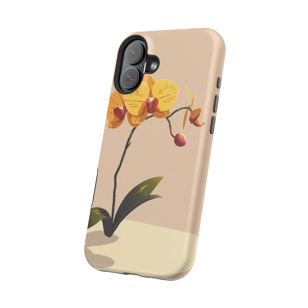 iPhone Orchid Study Pixel Art -Bit Bold Modern Everyday Snap Case · iPhone Case