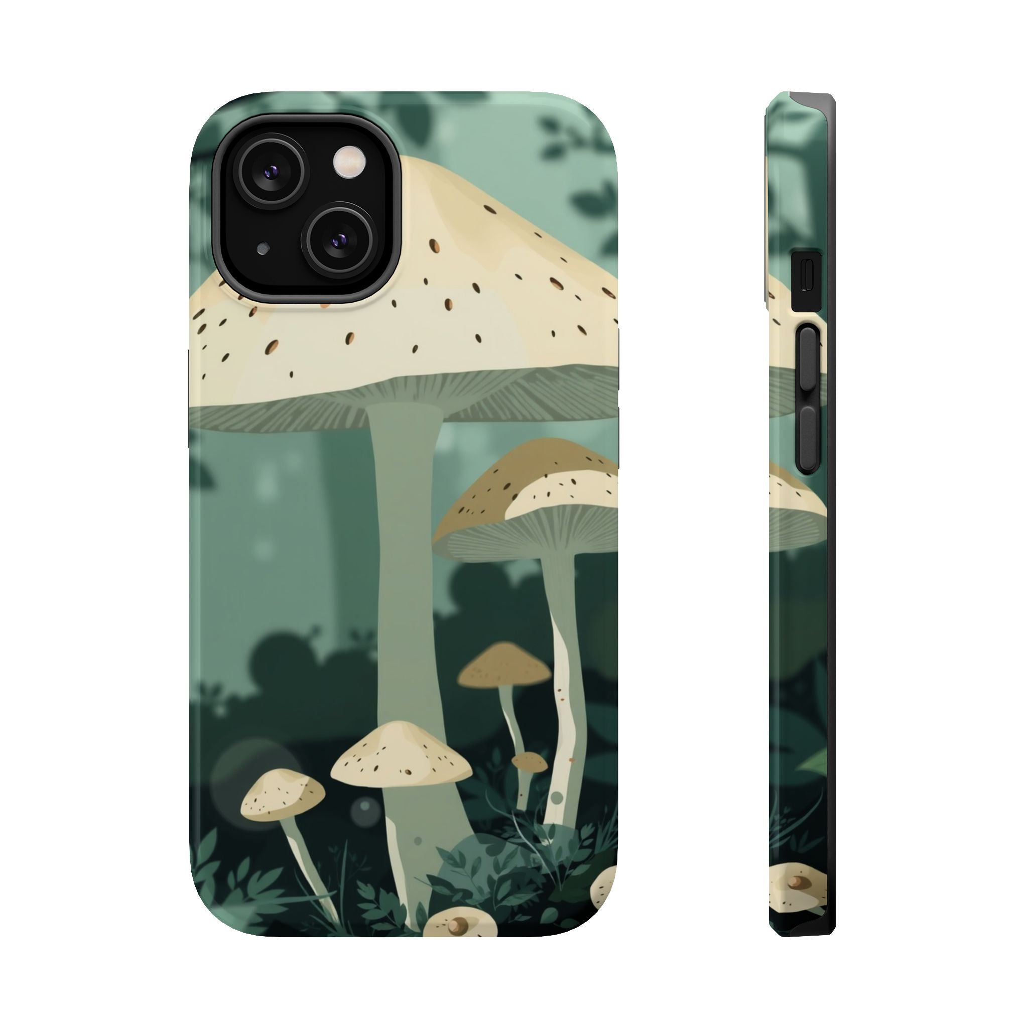 iPhone Sage And Ivory Mushroom Forest Slim Everyday Designer Case · iPhone Case
