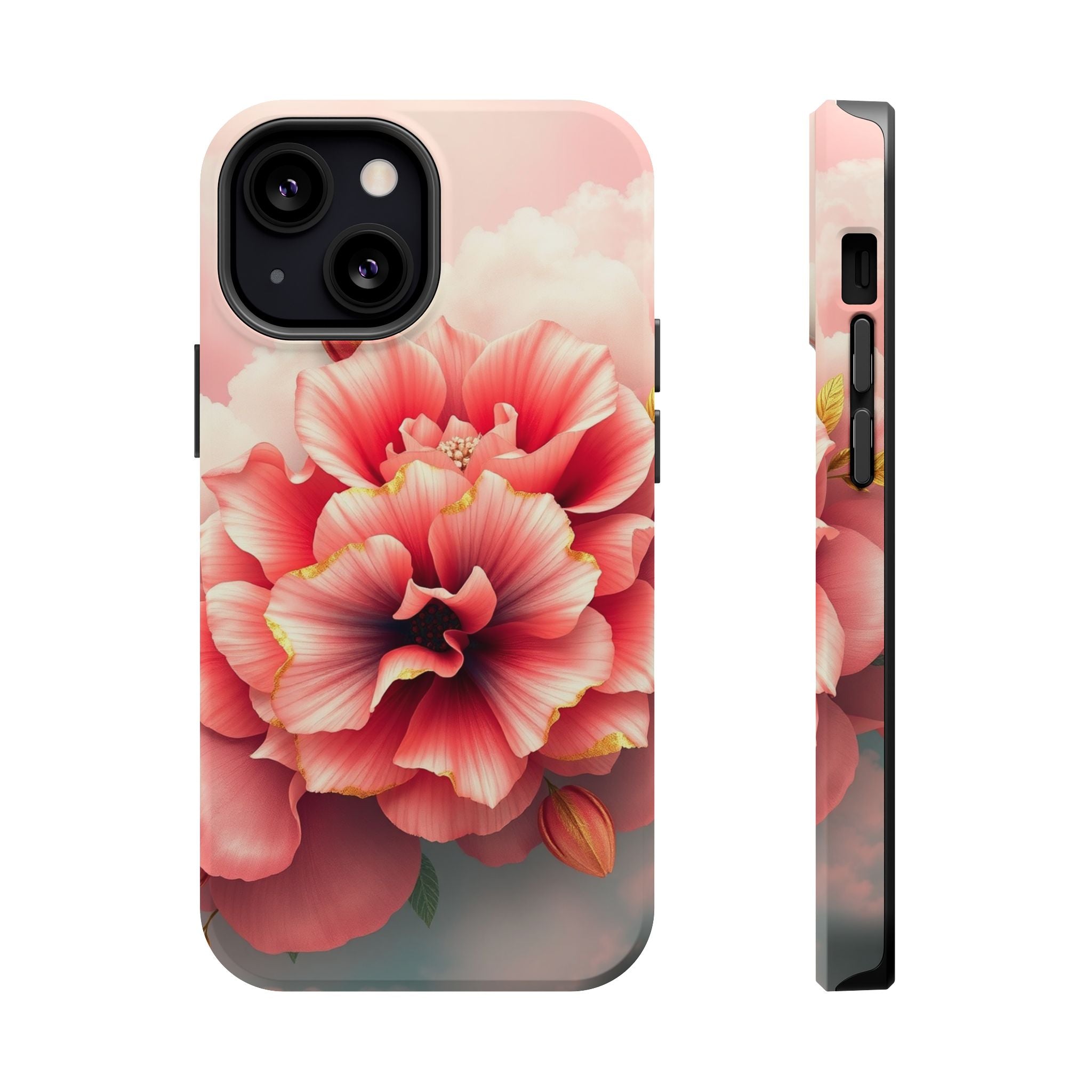 iPhone Pastel Floral Cloud Gold Foil Luxury Slim iPhone Everyday · iPhone Case
