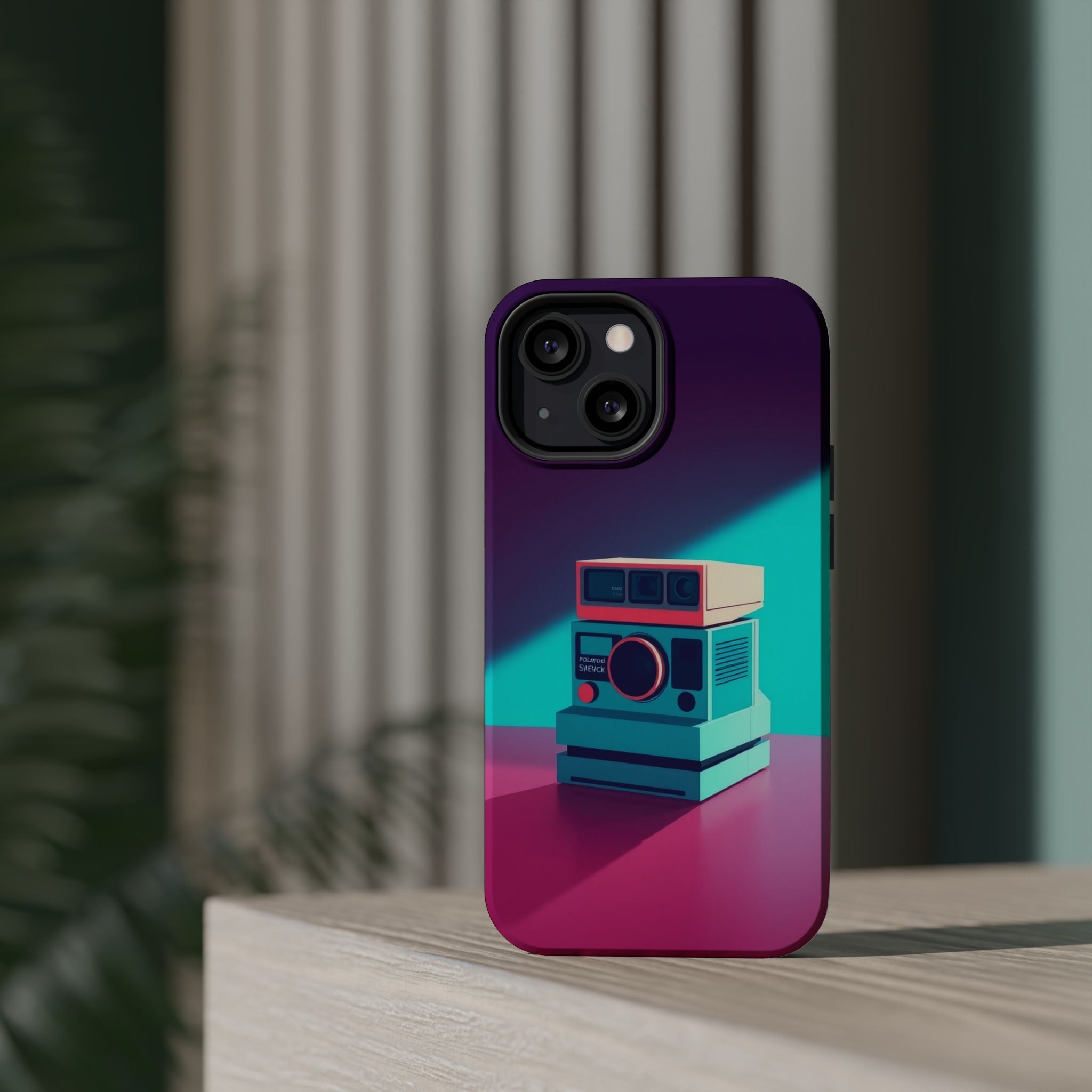 iPhone Polaroid Stack Memory Pop Art Bold Slim Everyday Designer Case · iPhone C