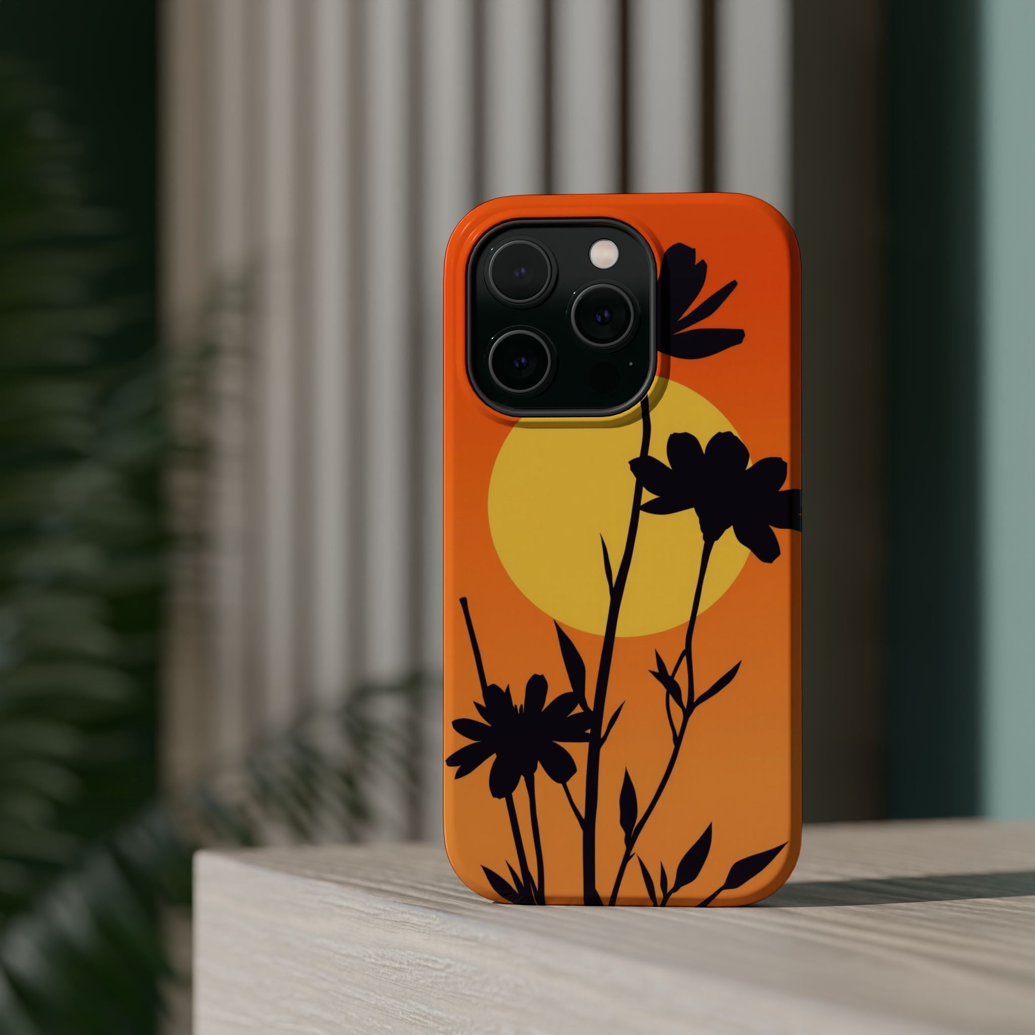 iPhone Vibrant Floral Silhouette Design Slim Everyday iPhone Designer · iPhone C