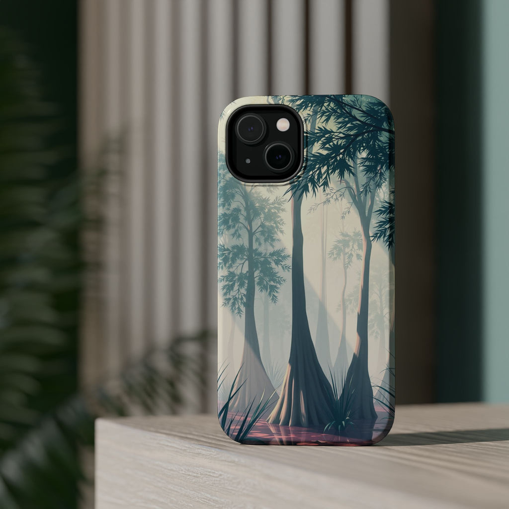 iPhone Mint And Blush Cypress Swamp Slim Everyday Designer Case · iPhone Case