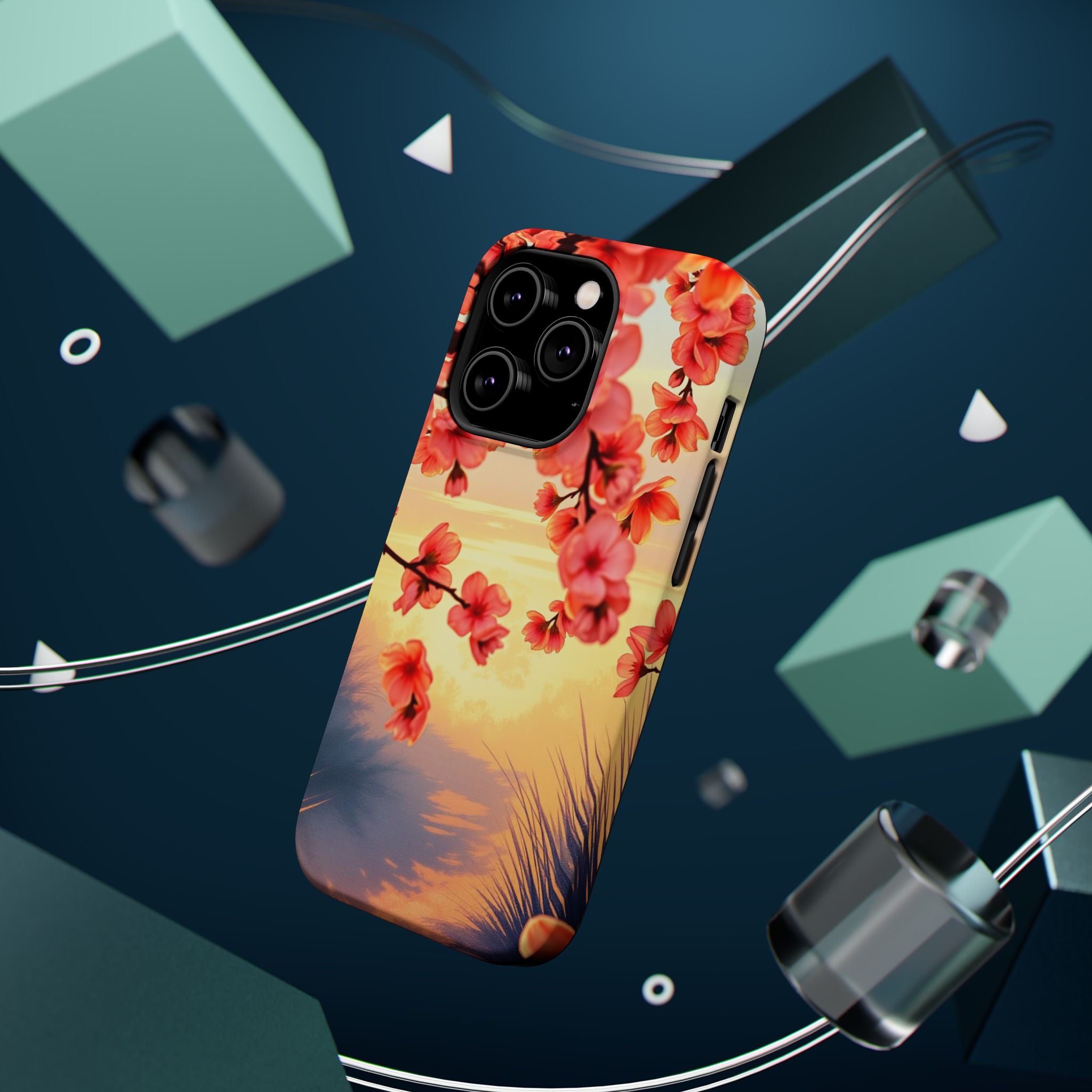 iPhone Sunset Amber And Peach Blossom Trail Slim Snap Cas Carry Case · iPhone Ca