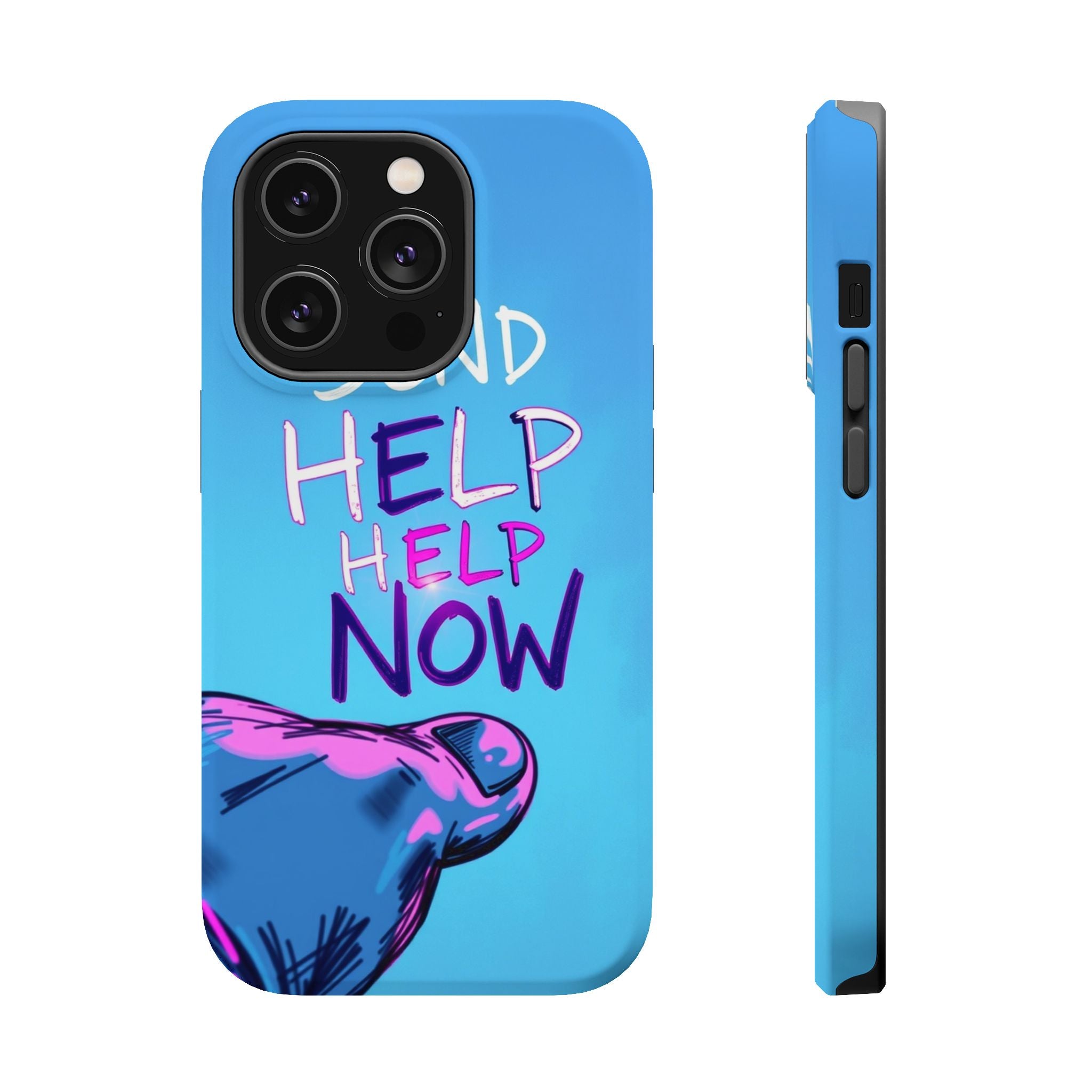 iPhone Radiant Send Help Now Design Slim Everyday Designer Case · iPhone Case