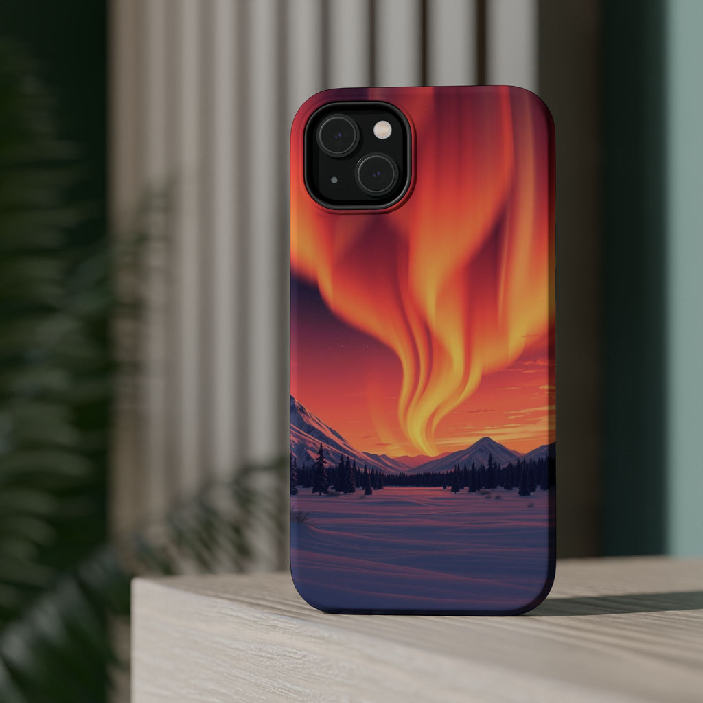 iPhone Sunset Amber And Peach Northern Lights Slim iPhone Everyday · iPhone Case