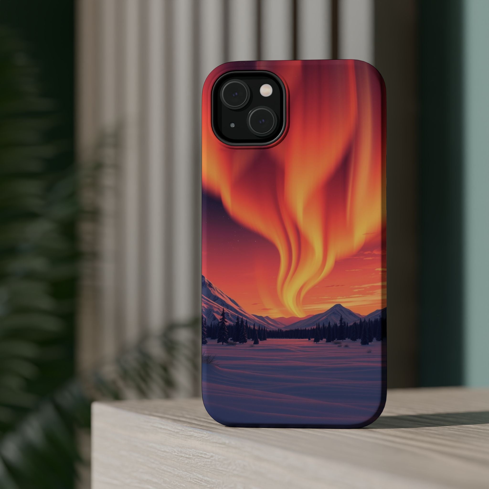 iPhone Sunset Amber And Peach Northern Lights Slim iPhone Everyday · iPhone Case