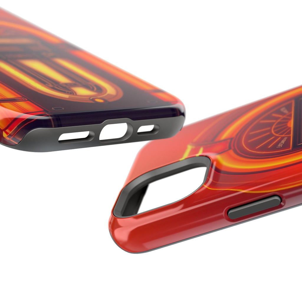 iPhone Jukebox Glow Neon Cyberpunk Bold Modern Everyday Snap Case · iPhone Case