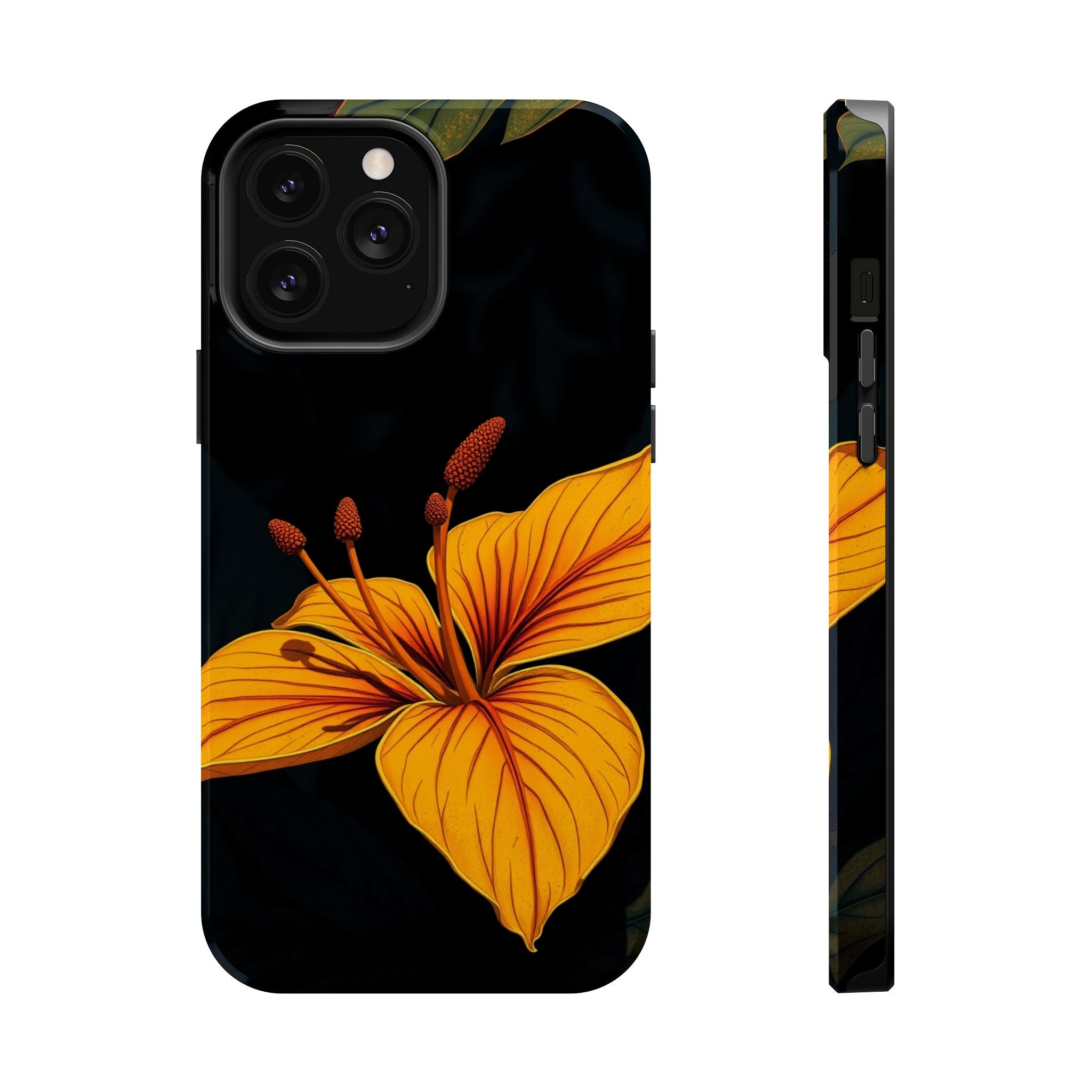 iPhone Earthy Tropical Bloom Design Artistic Everyday Cas Slim Snap Case · iPhon