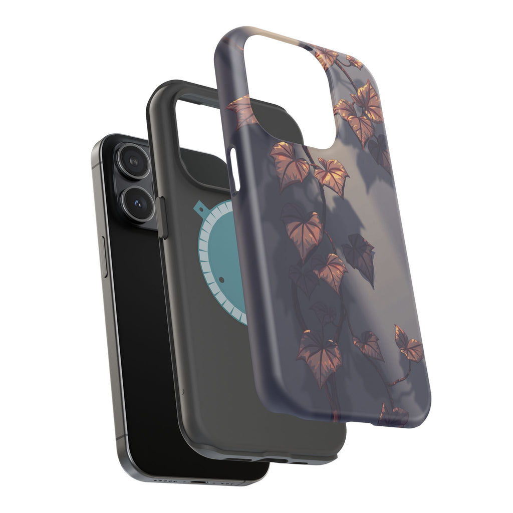 iPhone Charcoal And Copper Art Nouveau Vine Soft iPhone 13 Finish · iPhone Case