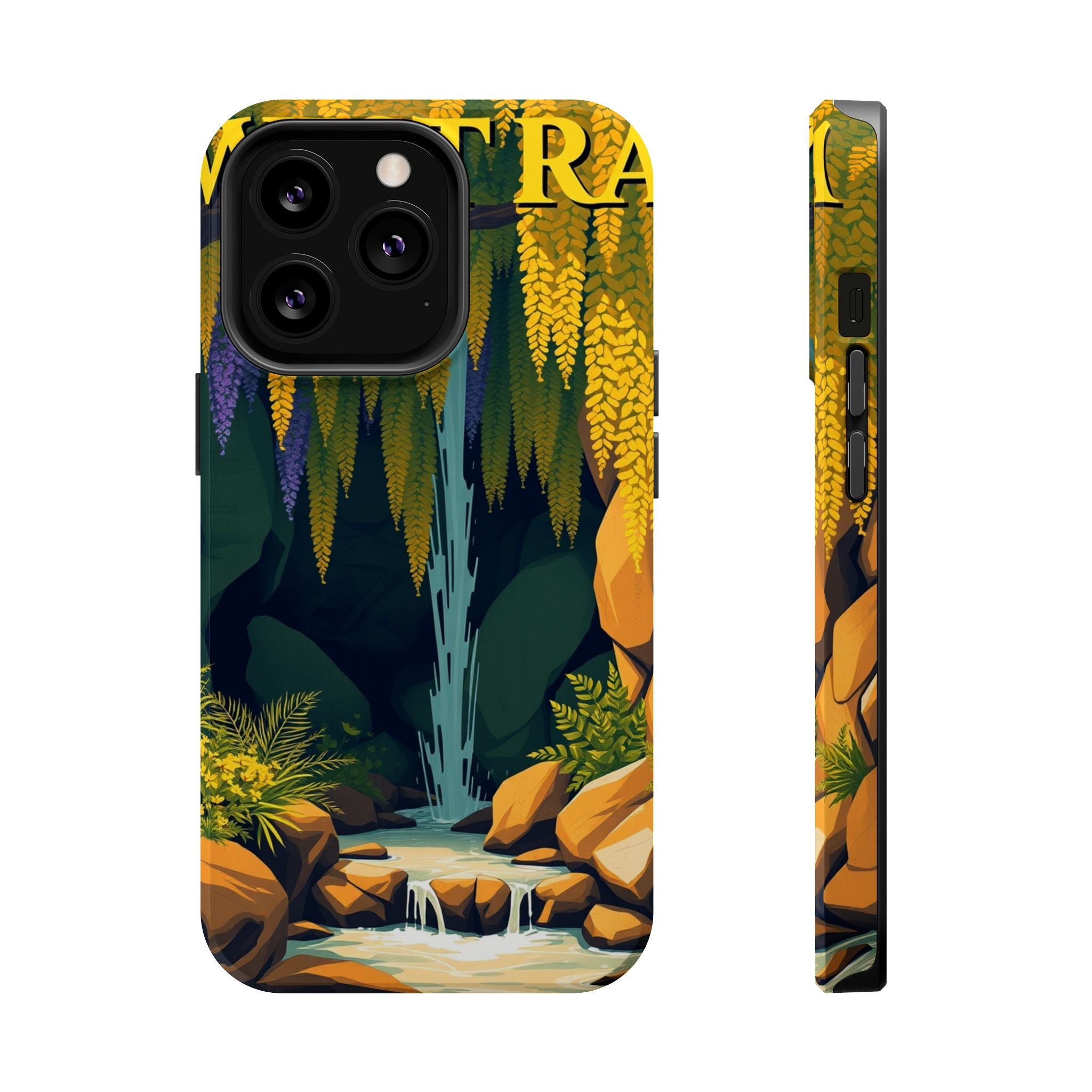 iPhone Wisteria Cascade Vintage Retro Poster Slim iPhone Everyday · iPhone Case