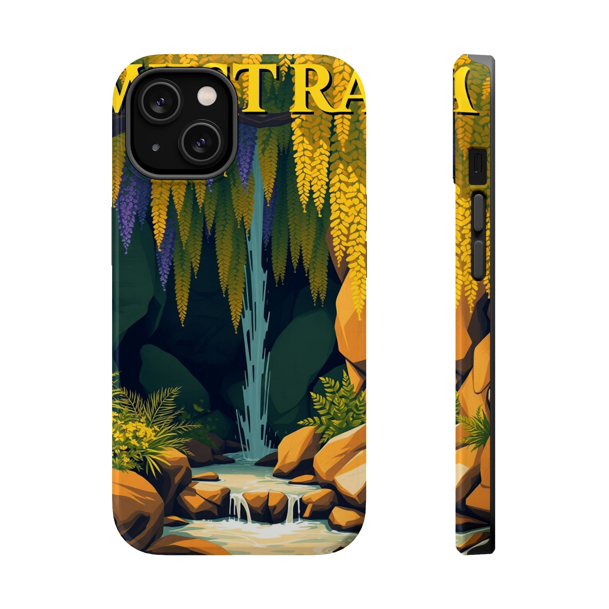 iPhone Wisteria Cascade Vintage Retro Poster Slim iPhone Everyday · iPhone Case