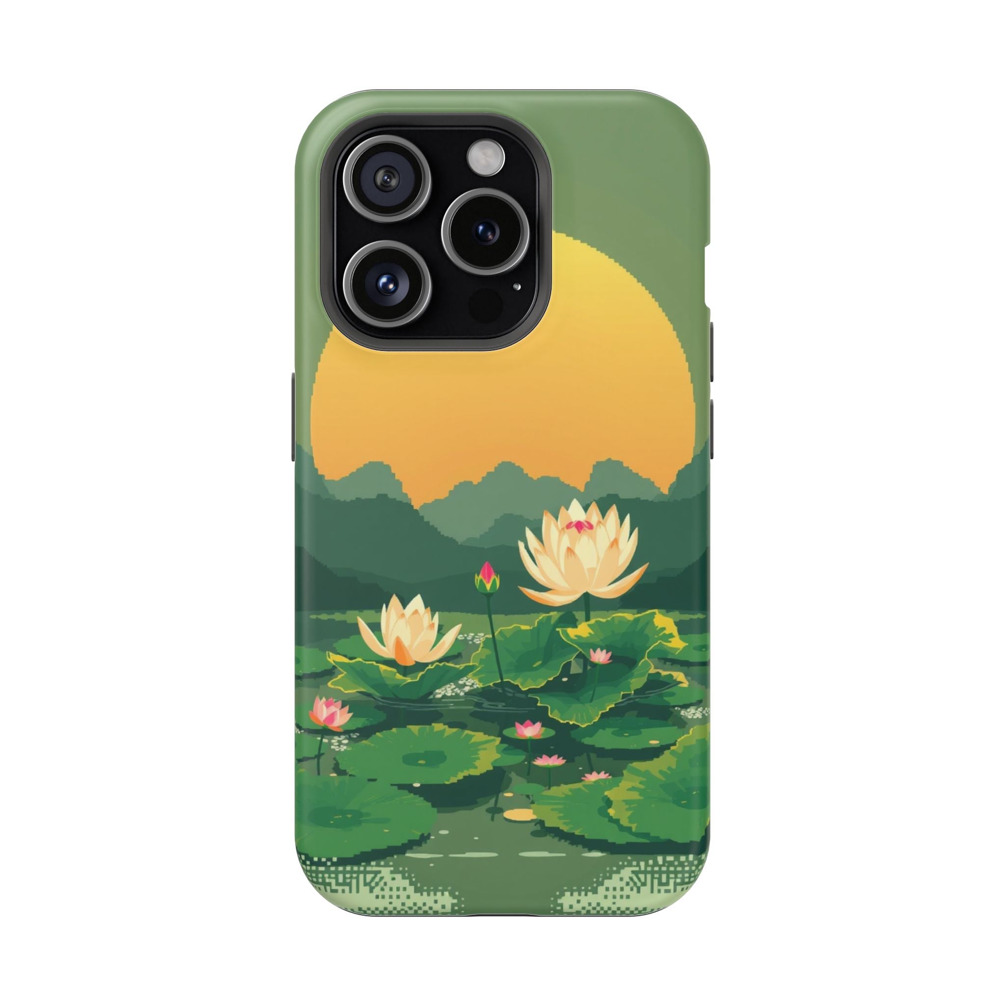 iPhone Lotus Pond Enchanted Art Slim Everyday Designer Case · iPhone Case