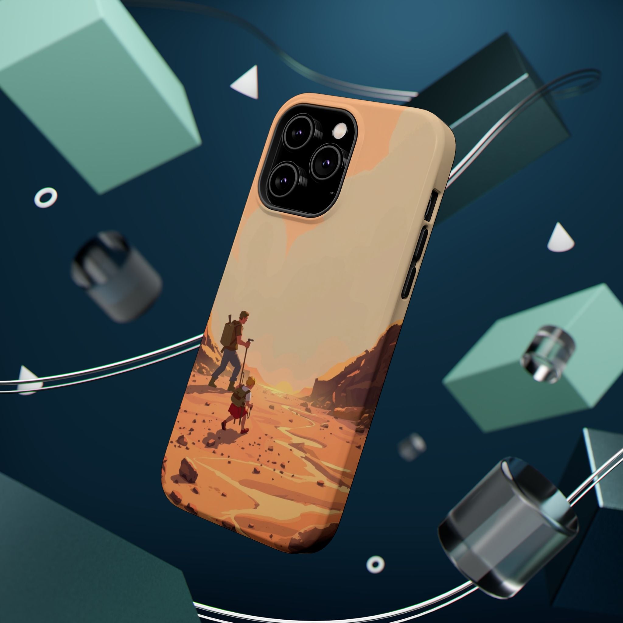 iPhone Burnt Orange And Sand Barely Surviving Slim Everyday Designer Case · iPho
