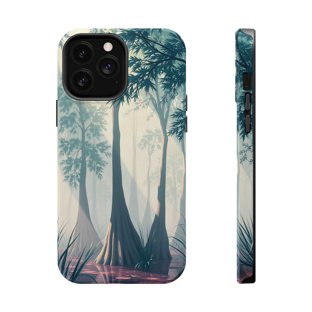 iPhone Mint And Blush Cypress Swamp Slim Everyday Designer Case · iPhone Case
