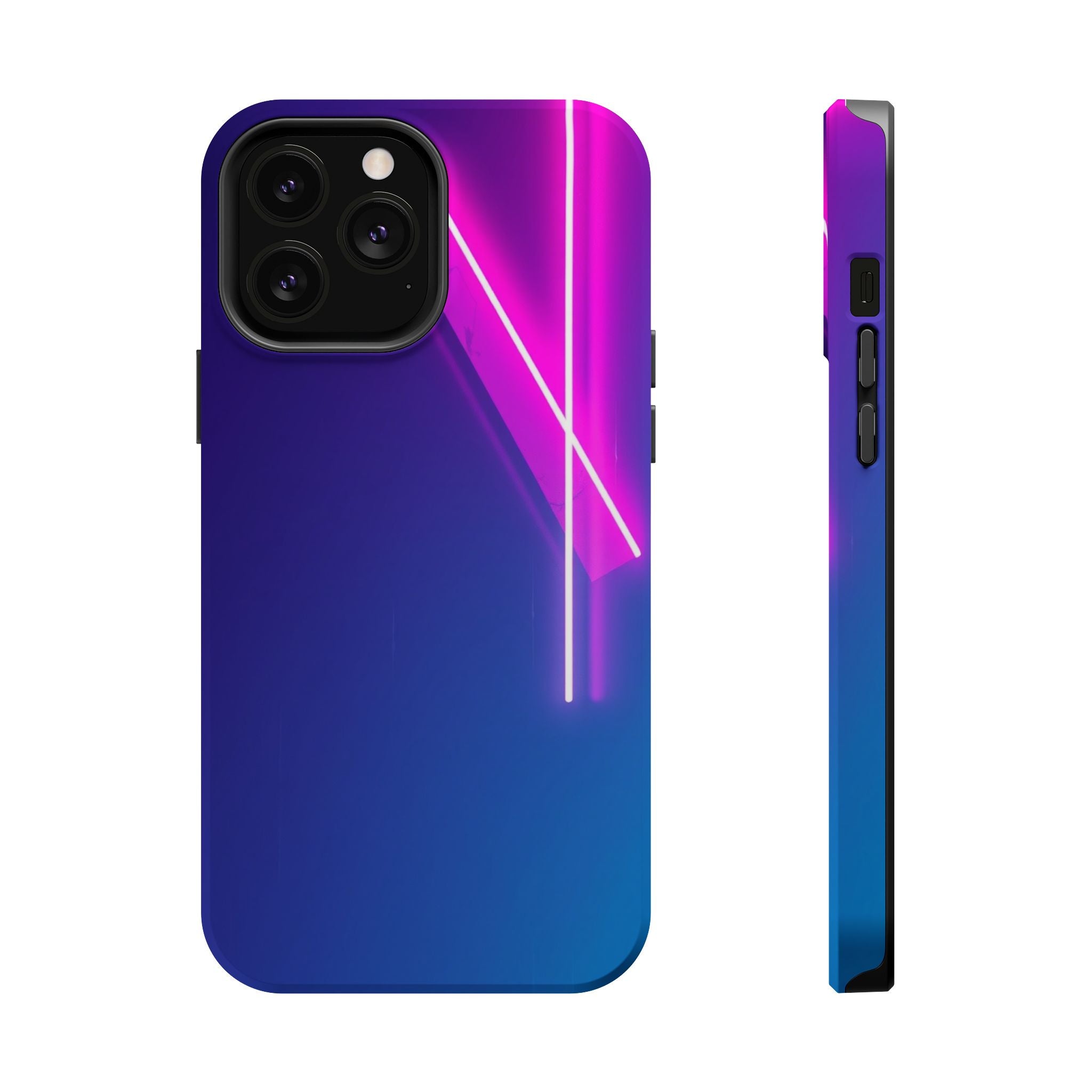 iPhone 1990s Geometric Neon Electric Art Slim Everyday Designer Case · iPhone Ca