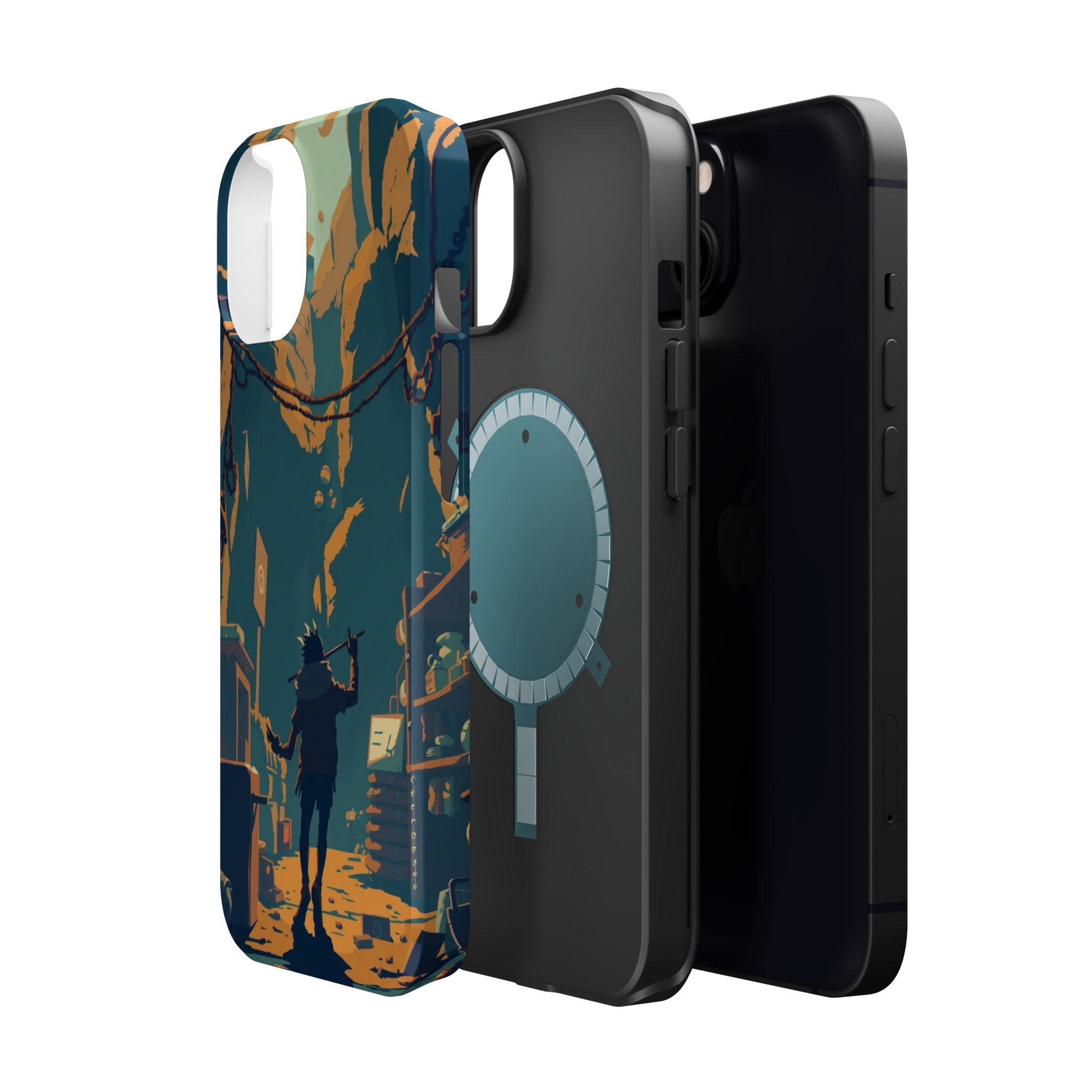 iPhone Mustard And Rust Unhinged in a Cute Way Soft Finish Everyday Case · iPhon
