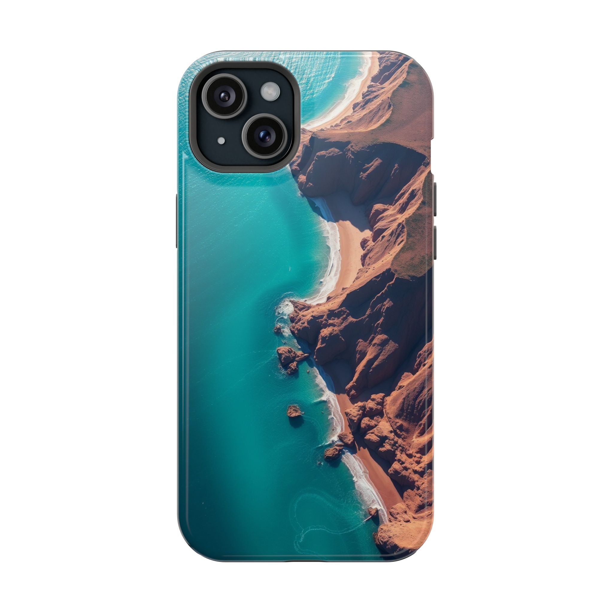 iPhone Shoreline Aerial Abstract Geometric Slim iPhone Everyday · iPhone Case