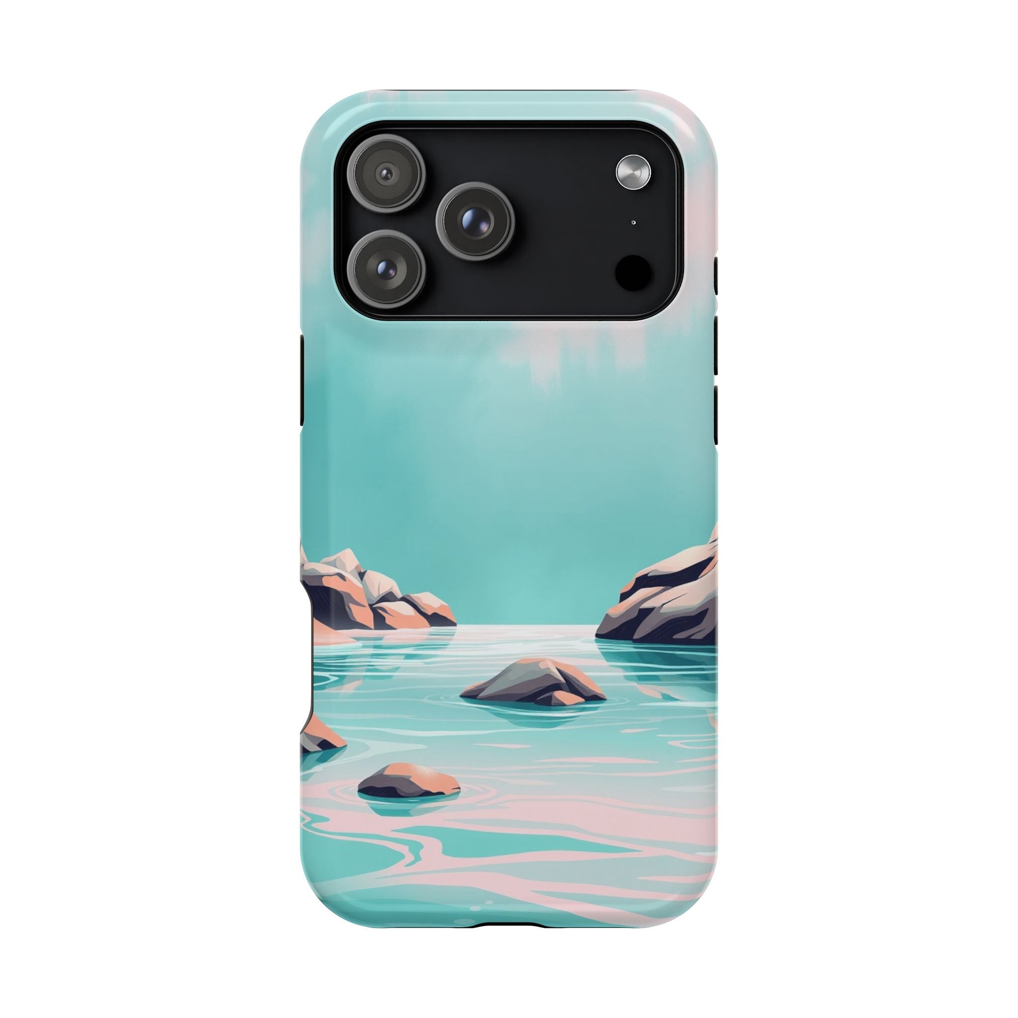iPhone Vibrant Tidal Pool Design Bold Modern Everyday Snap Case · iPhone Case