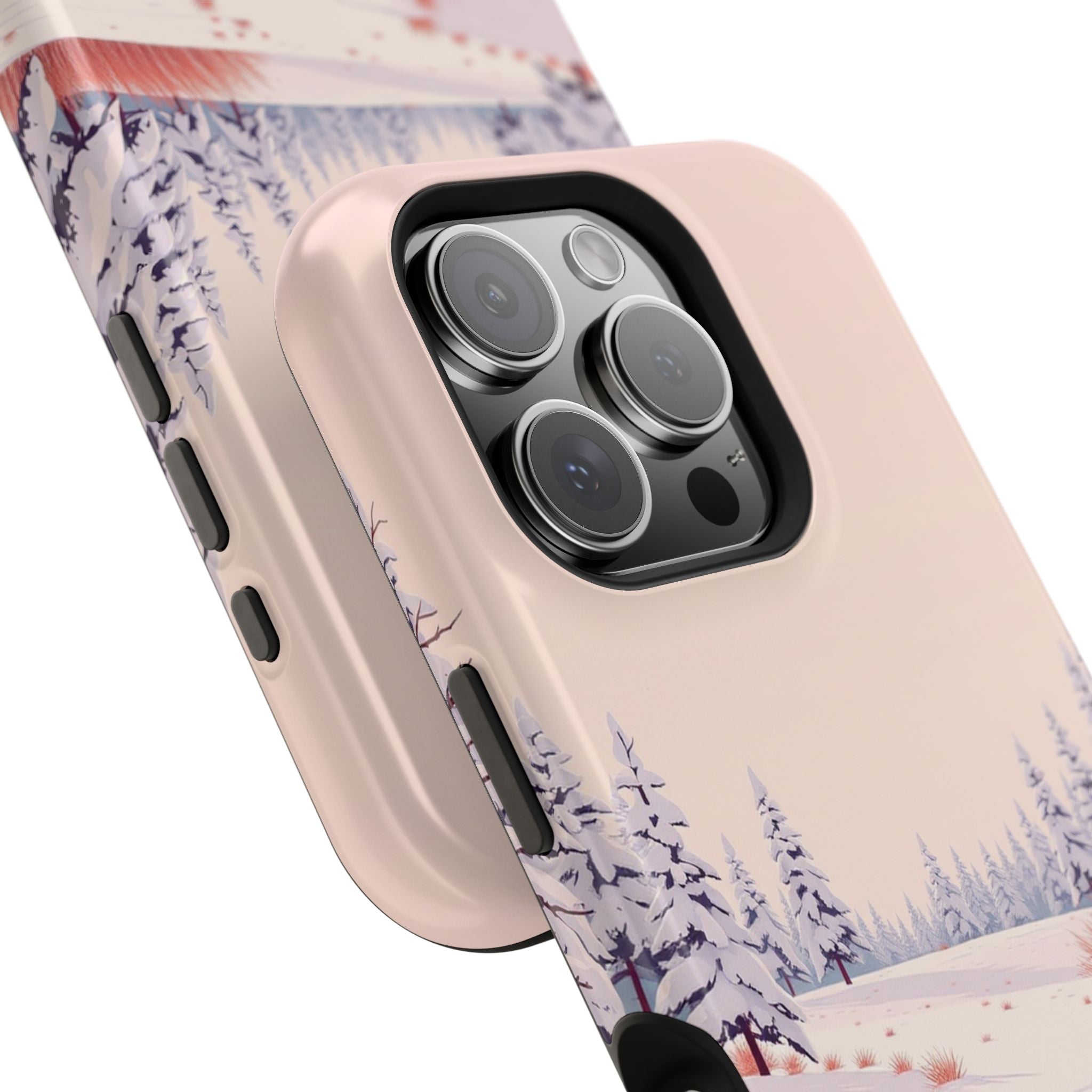 iPhone Snow Field Vintage Retro Poster Slim Everyday Designer Case · iPhone Case