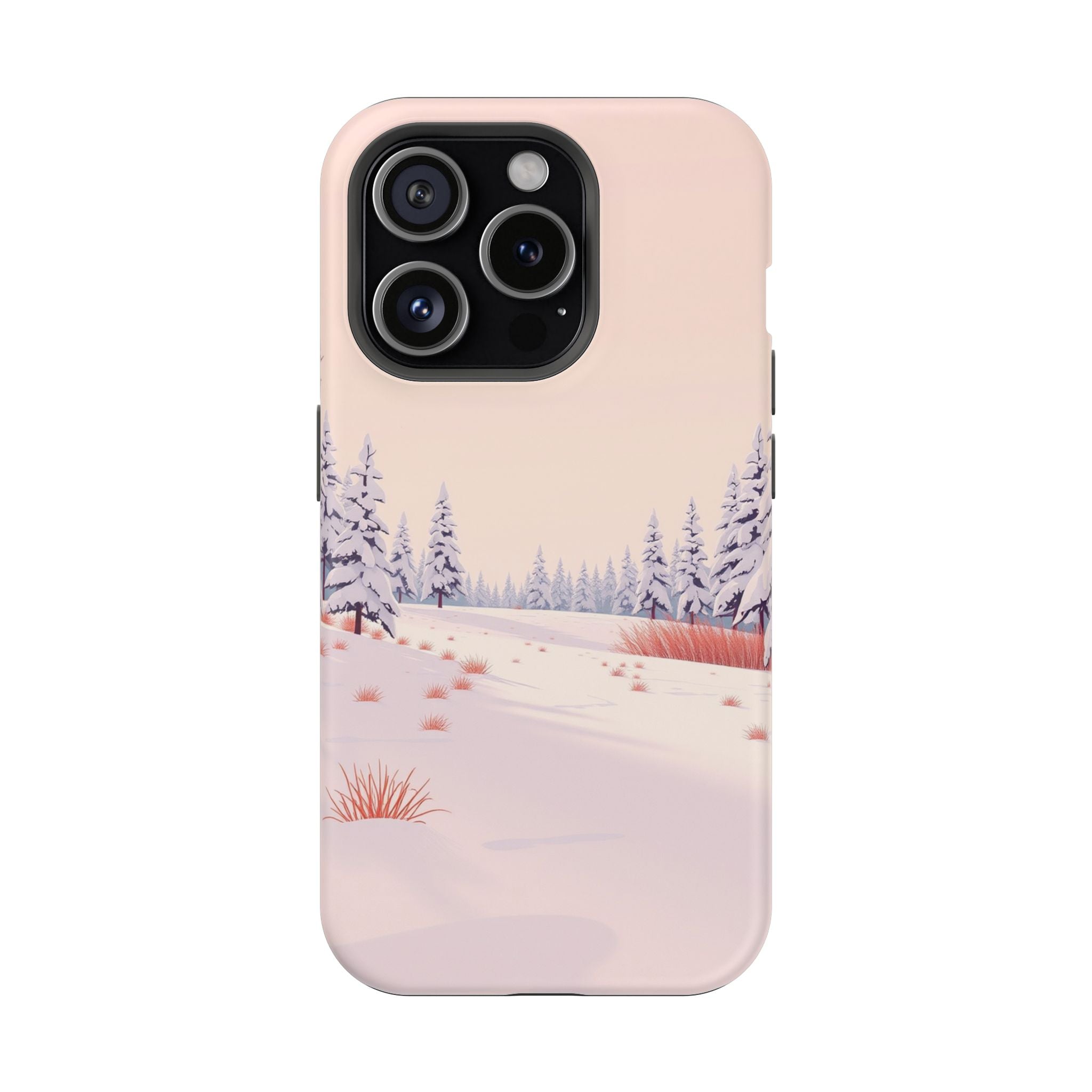iPhone Snow Field Vintage Retro Poster Slim Everyday Designer Case · iPhone Case