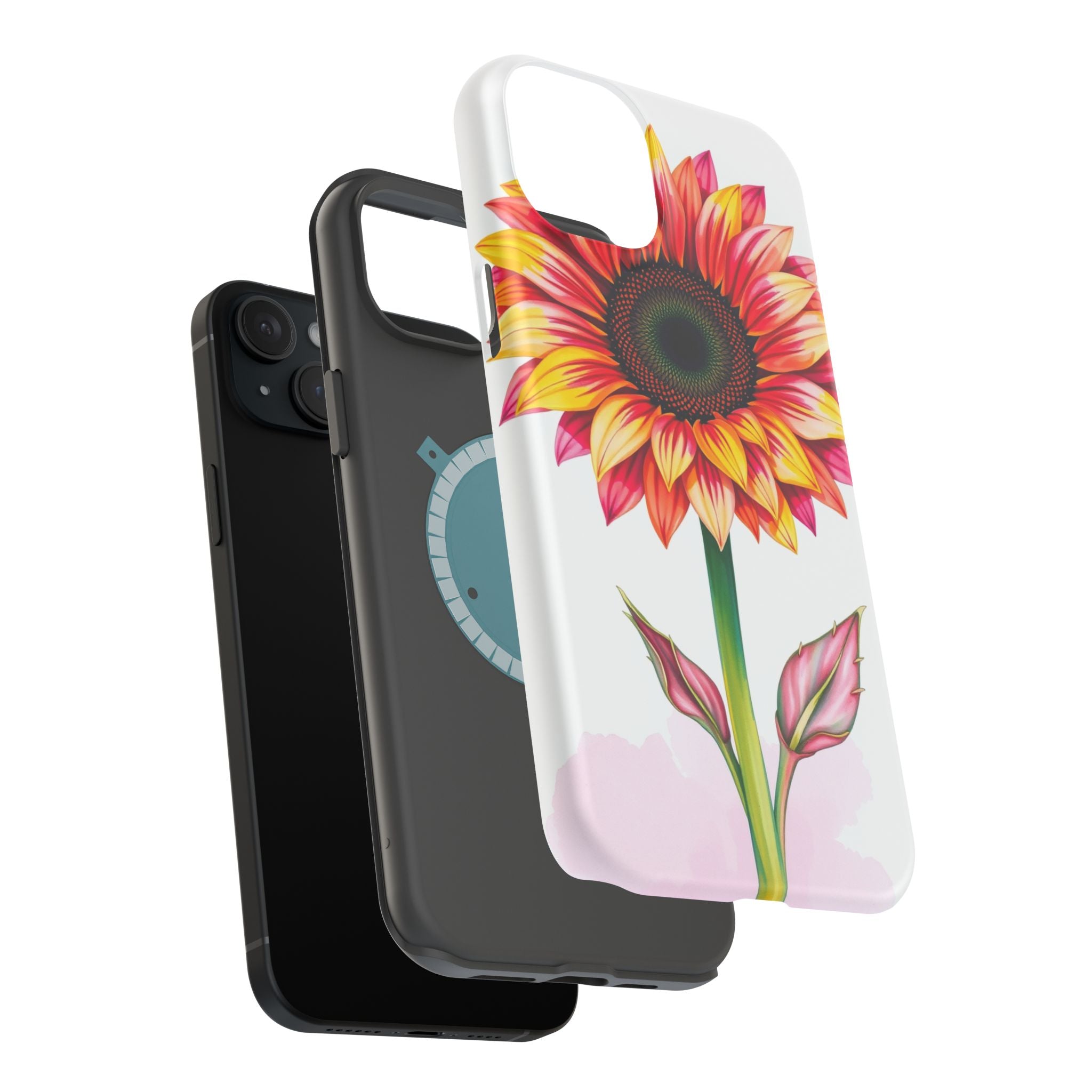 iPhone Sunflower Pop Vibrant Watercolor Slim Snap Case · iPhone Case