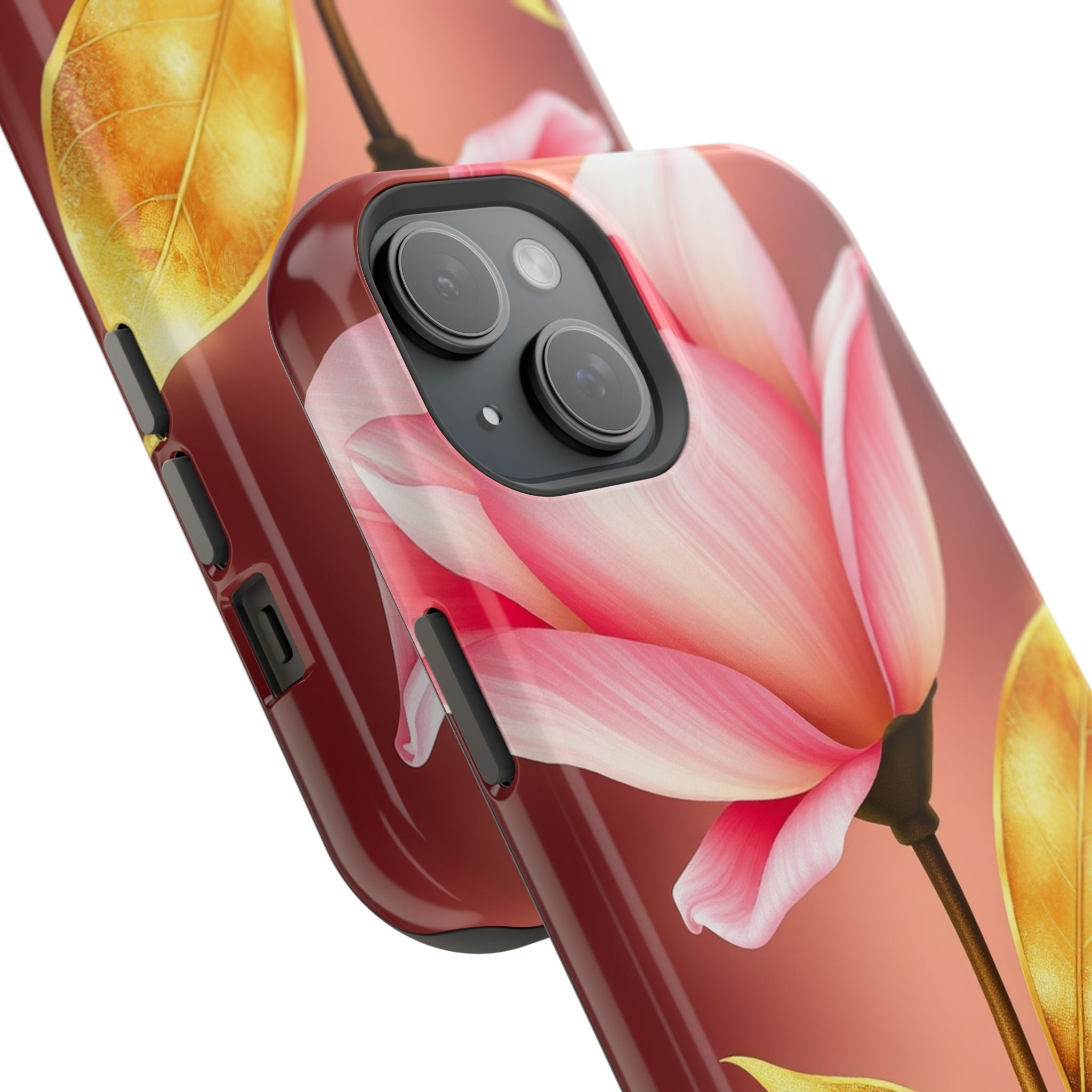 iPhone Dreamy Bloom and Leaf Design 14 Slim Everyday Designer Case · iPhone Case