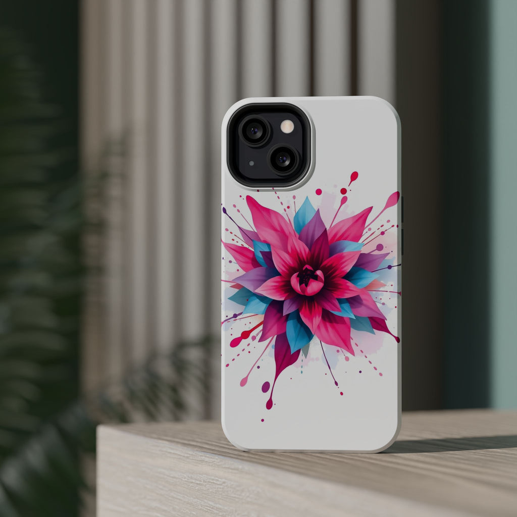 iPhone Floral Watercolor Splash Electric Art Slim iPhone Everyday · iPhone Case