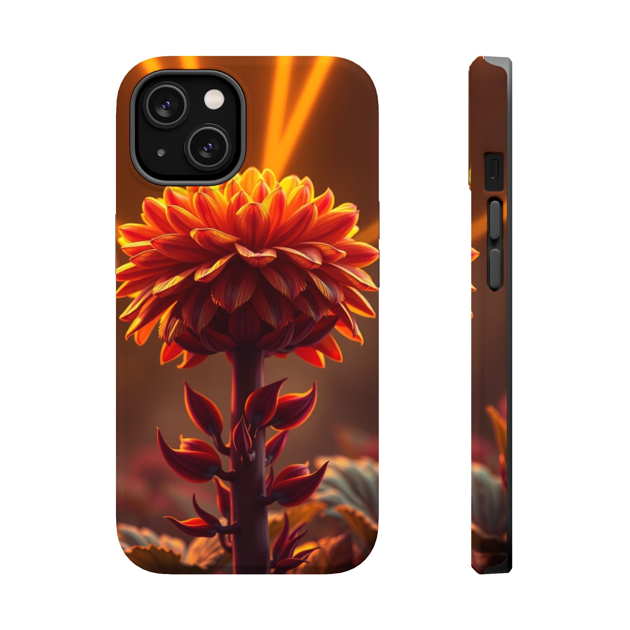 iPhone Mustard And Rust Ranunculus Stack Slim Everyday iPhone Designer · iPhone