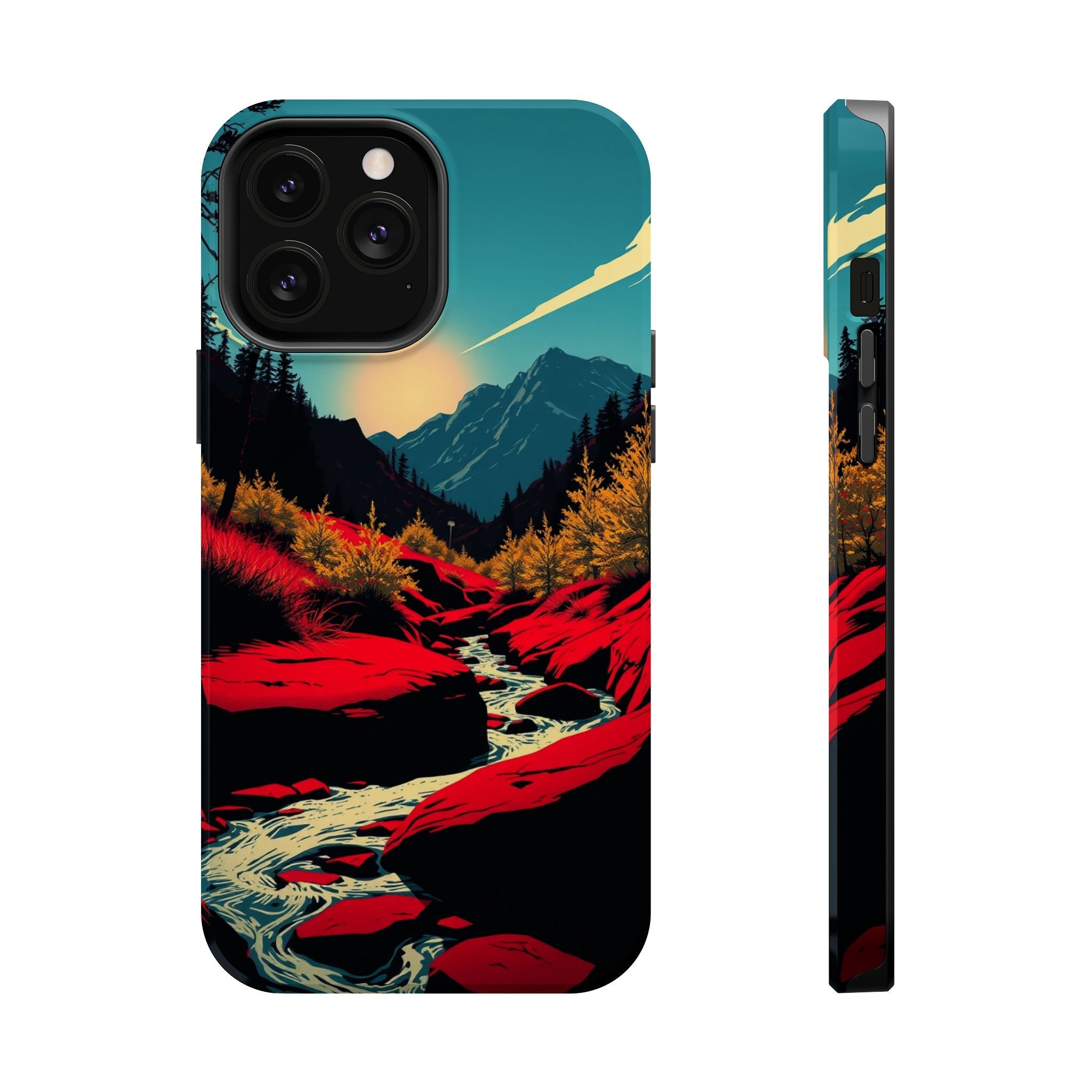 iPhone Earthy Spring Creek Design Bold Modern Everyday Snap Case · iPhone Case
