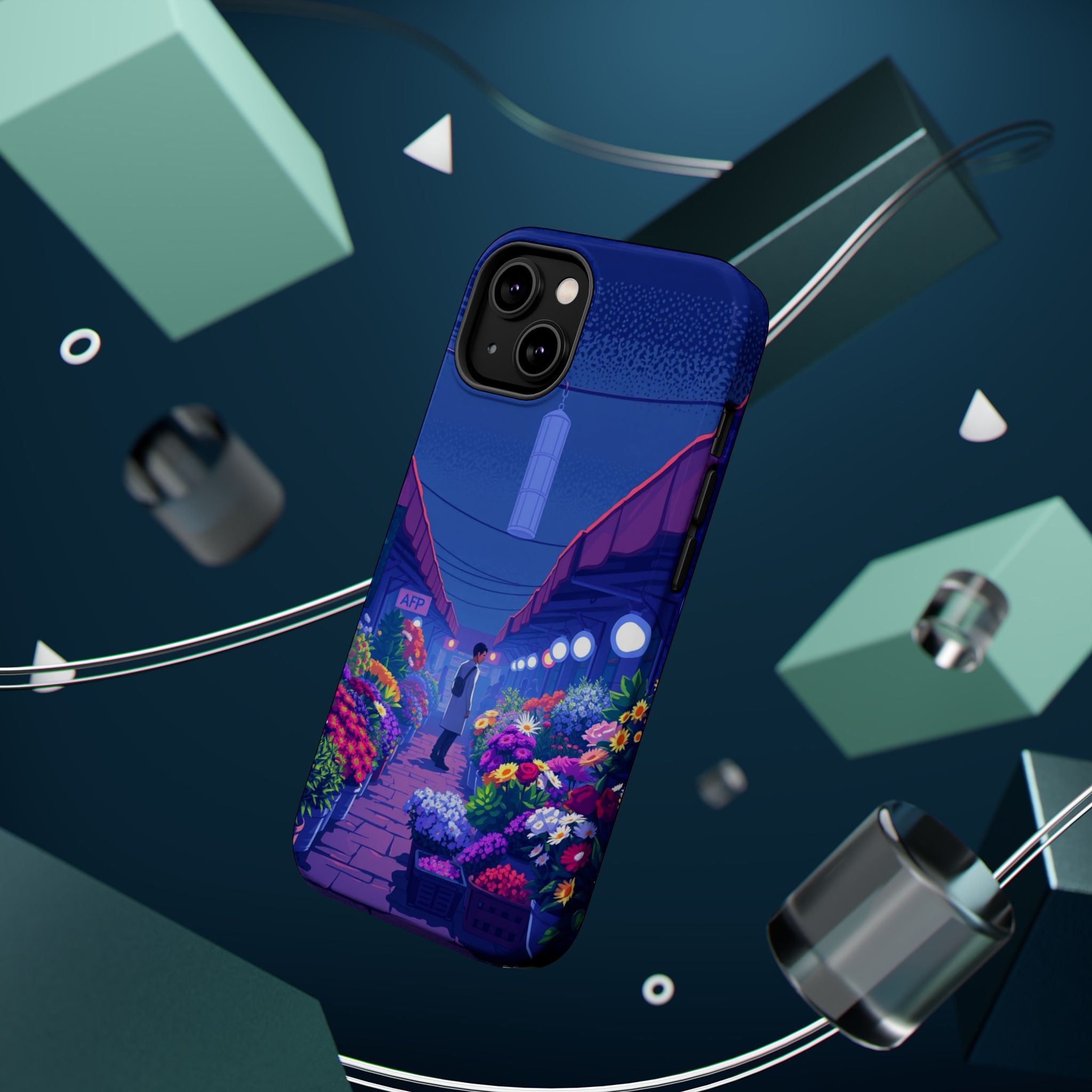 iPhone Flower Market Electric Art Bold Modern Everyday Snap Case · iPhone Case