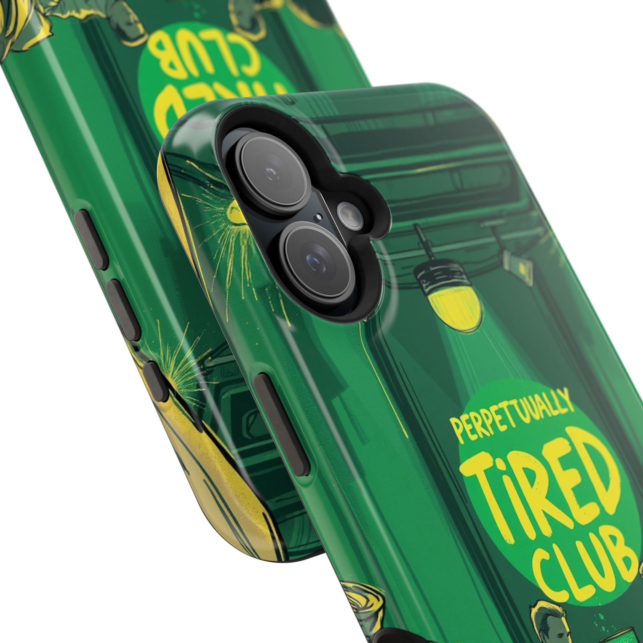 iPhone Radiant Perpetually Tired Club Design Slim Everyday Designer Case · iPhon