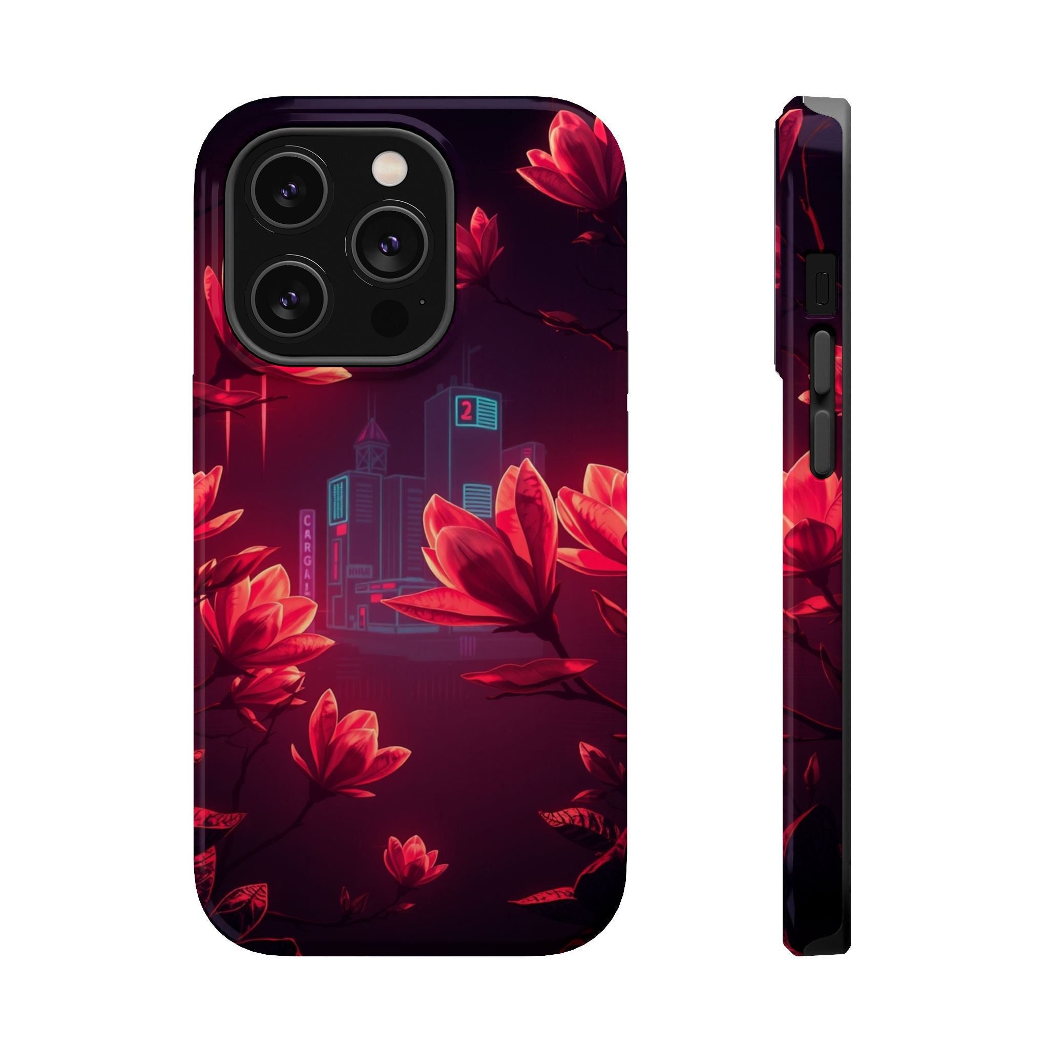 iPhone Charcoal And Copper Magnolia Dream Slim iPhone Everyday Designer · iPhone