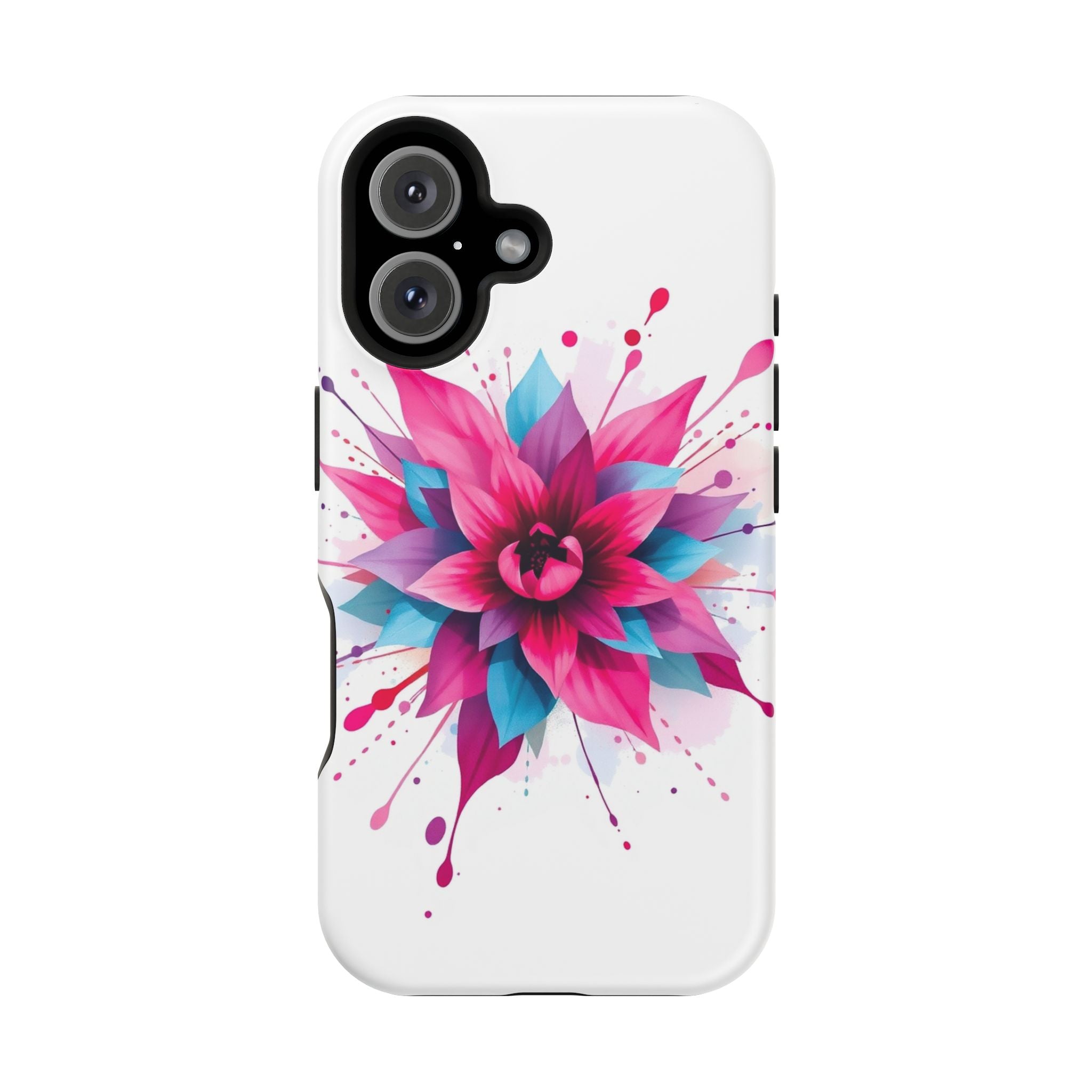 iPhone Floral Watercolor Splash Electric Art Slim iPhone Everyday · iPhone Case