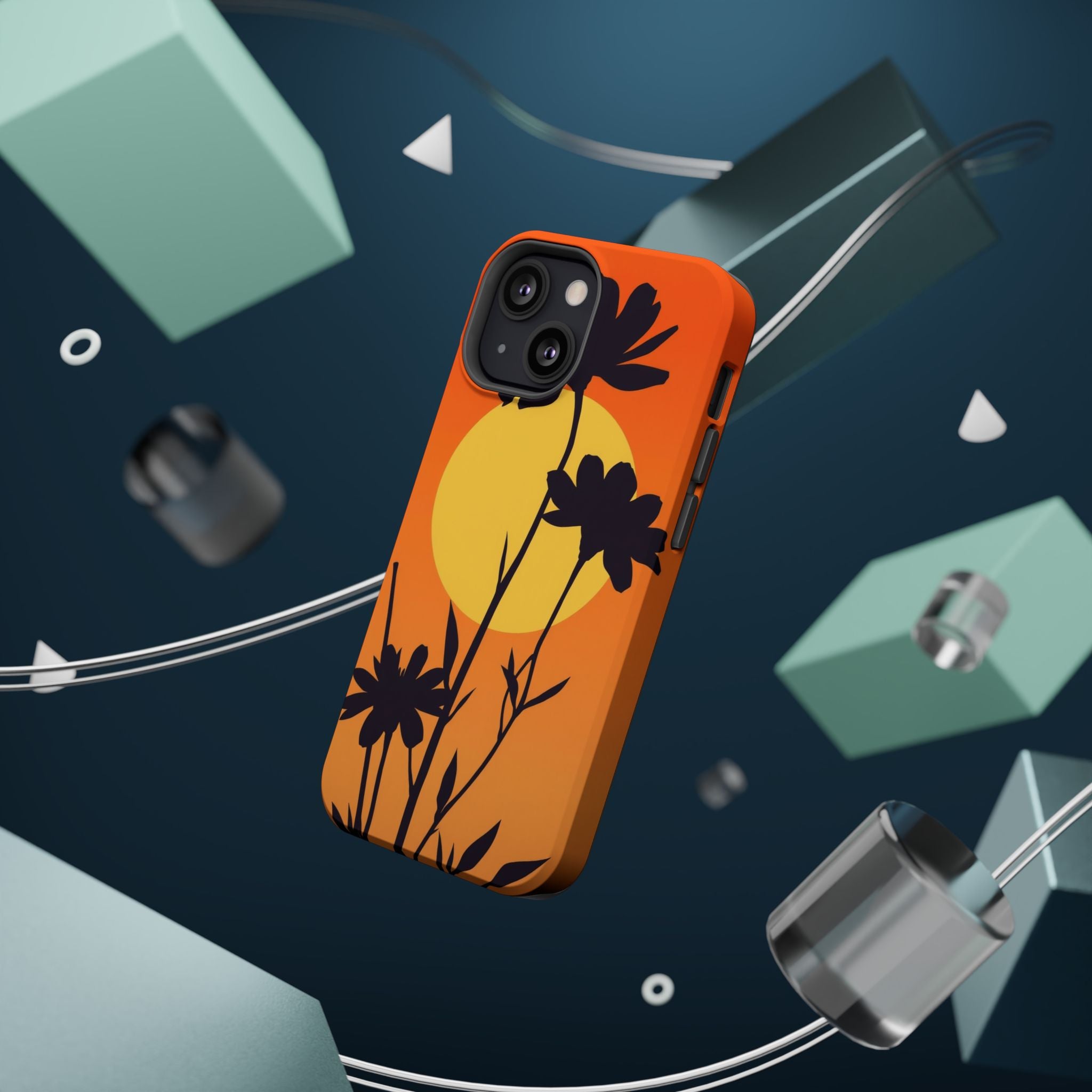 iPhone Vibrant Floral Silhouette Design Slim Everyday iPhone Designer · iPhone C