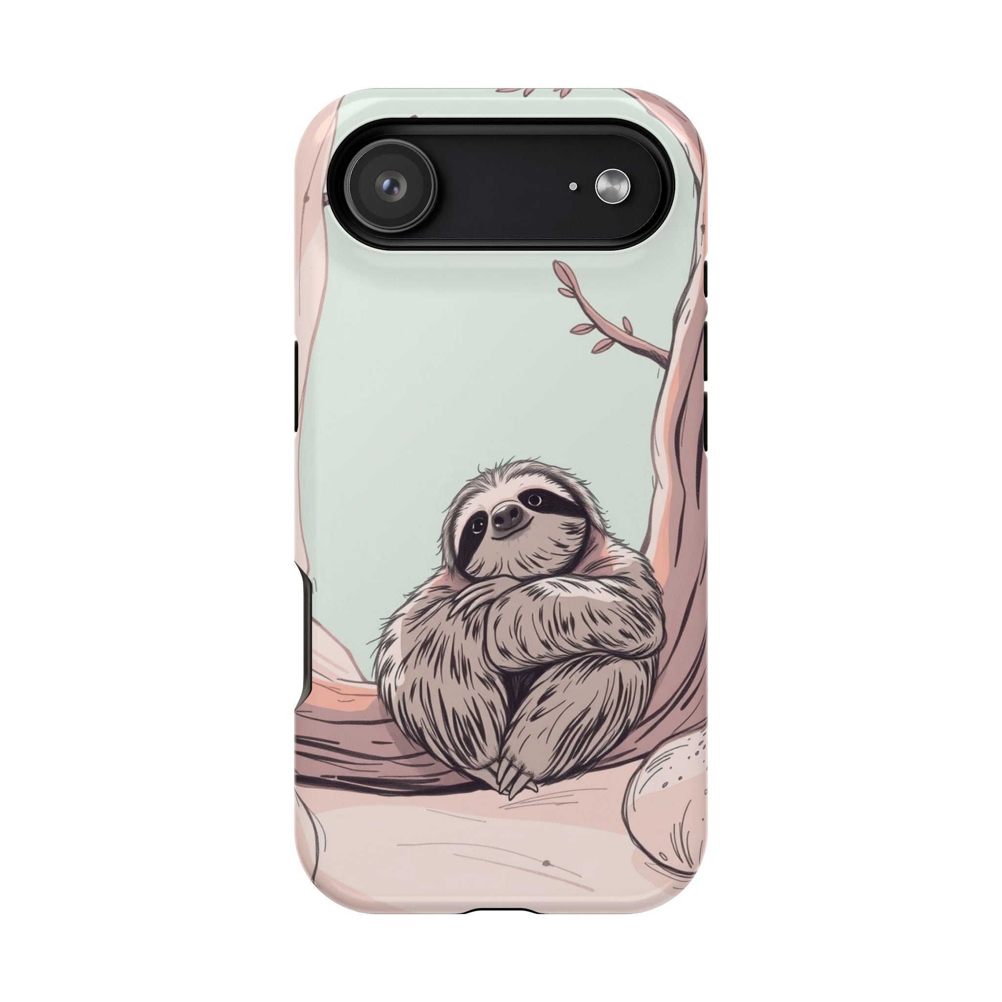 iPhone Cozy Sloth Mode Hand-Drawn Sketch Slim Everyday Designer Case · iPhone Ca